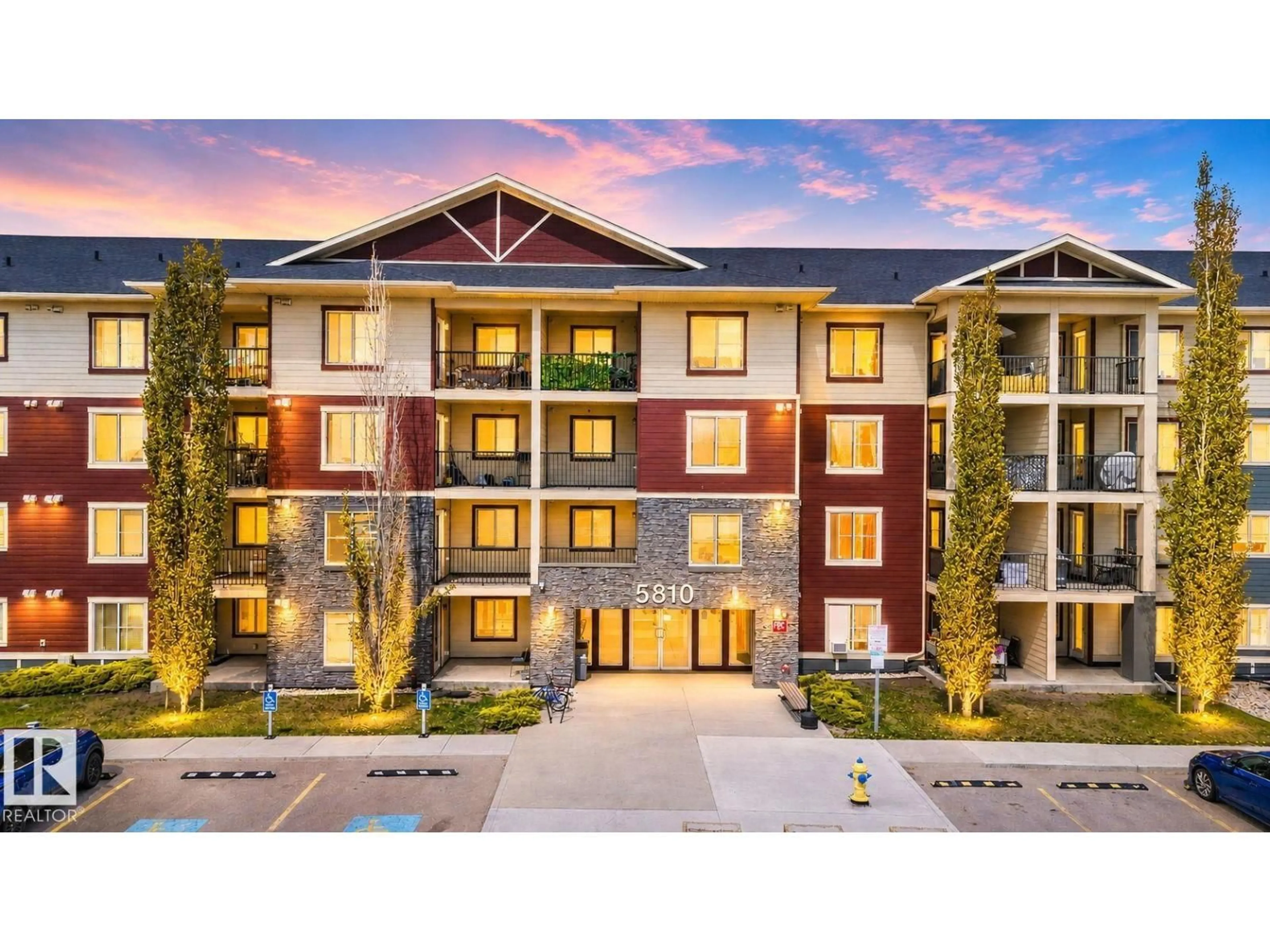 A pic from outside/outdoor area/front of a property/back of a property/a pic from drone, building for #318 - 5810 MULLEN PL, Edmonton Alberta T6R0W2