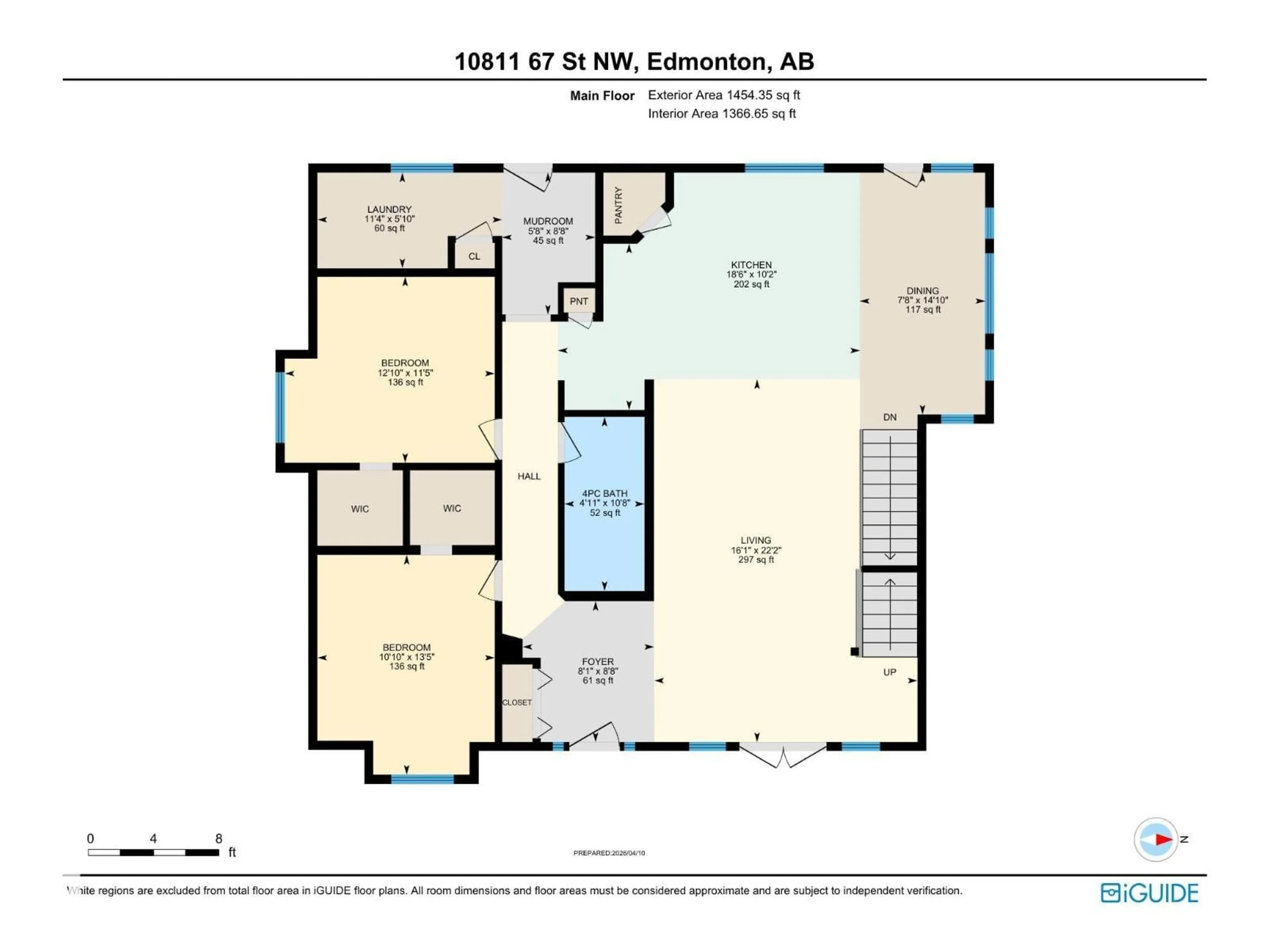 Floor plan for 10811 67 ST, Edmonton Alberta T6A2S3