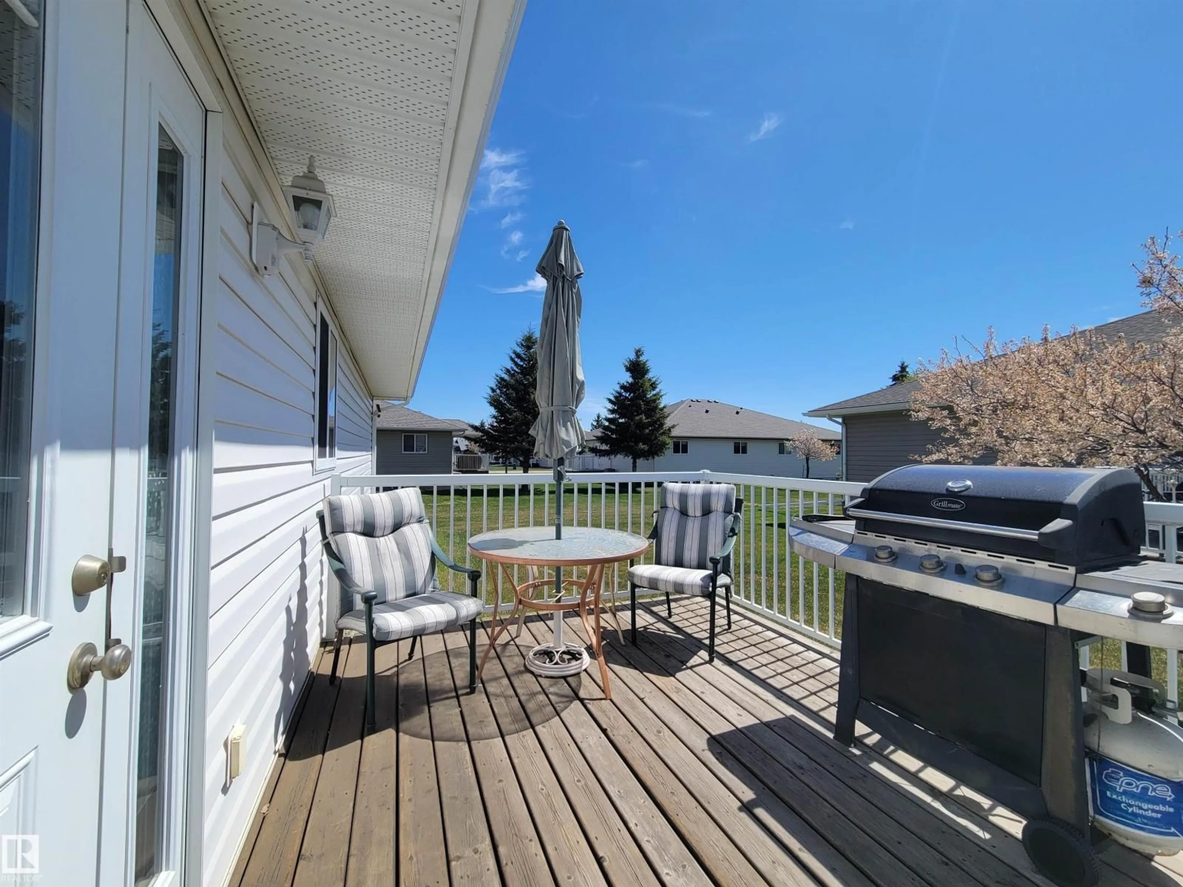 Patio, water/lake/river/ocean view for #410 - 7001 NORTHVIEW DR, Wetaskiwin Alberta T9A0H1