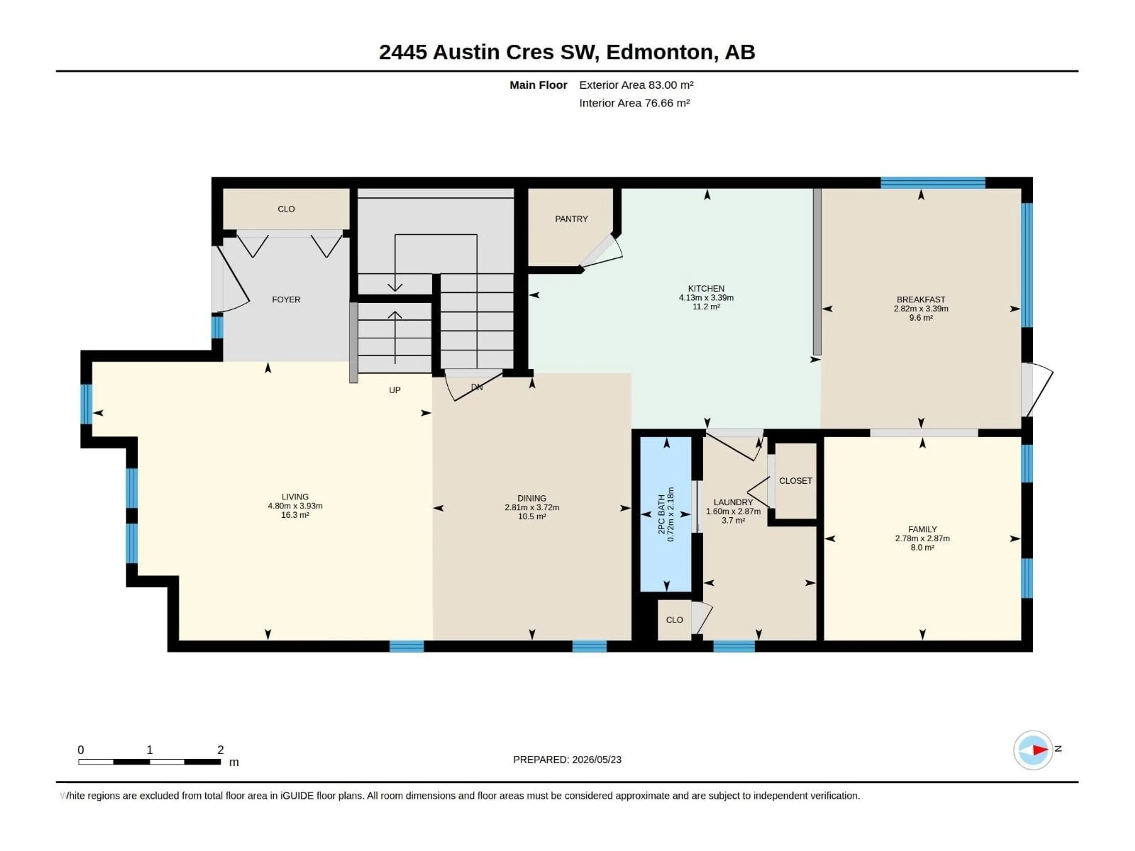 Floor plan for 2445 AUSTIN CR, Edmonton Alberta T6W0L4