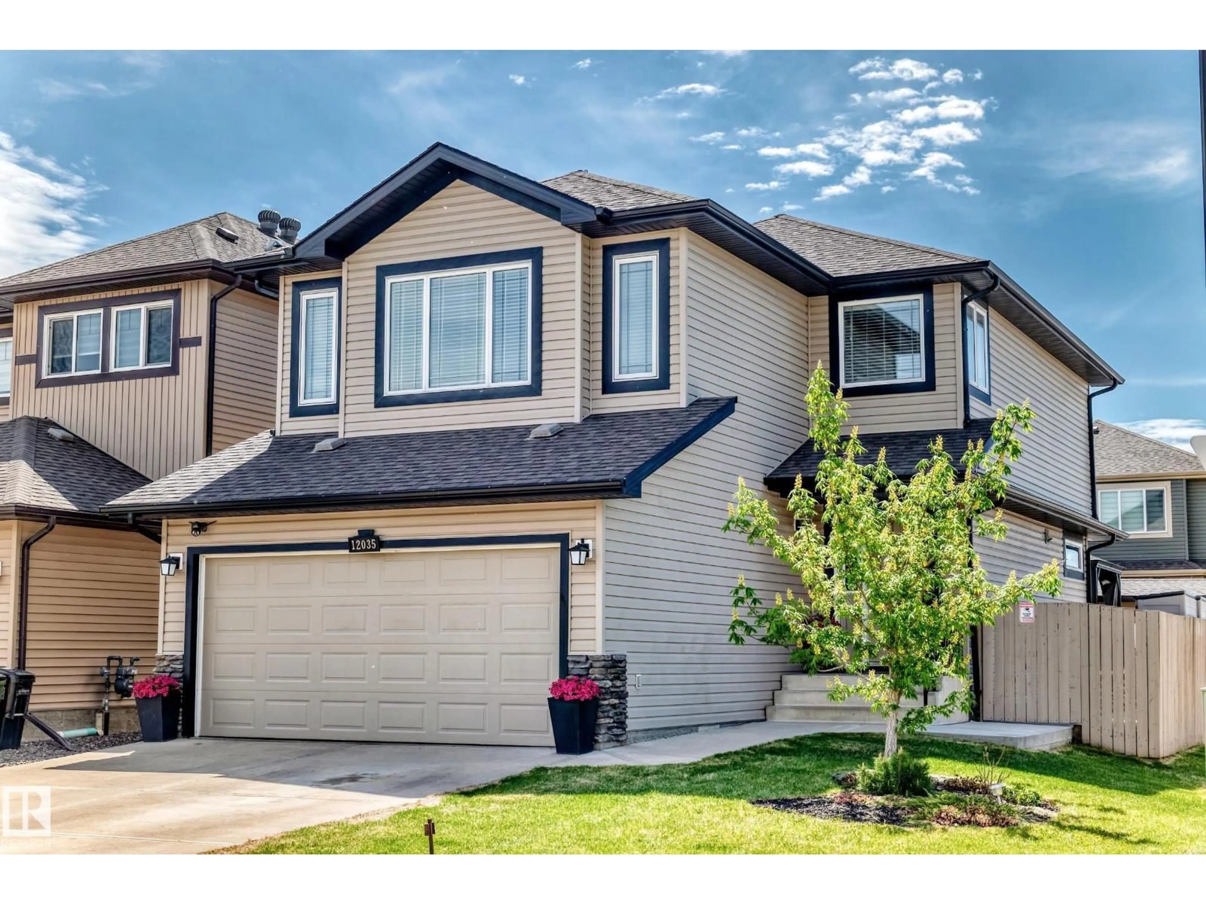 Home with vinyl exterior material, street for 12035 173 AV, Edmonton Alberta T5X0J6