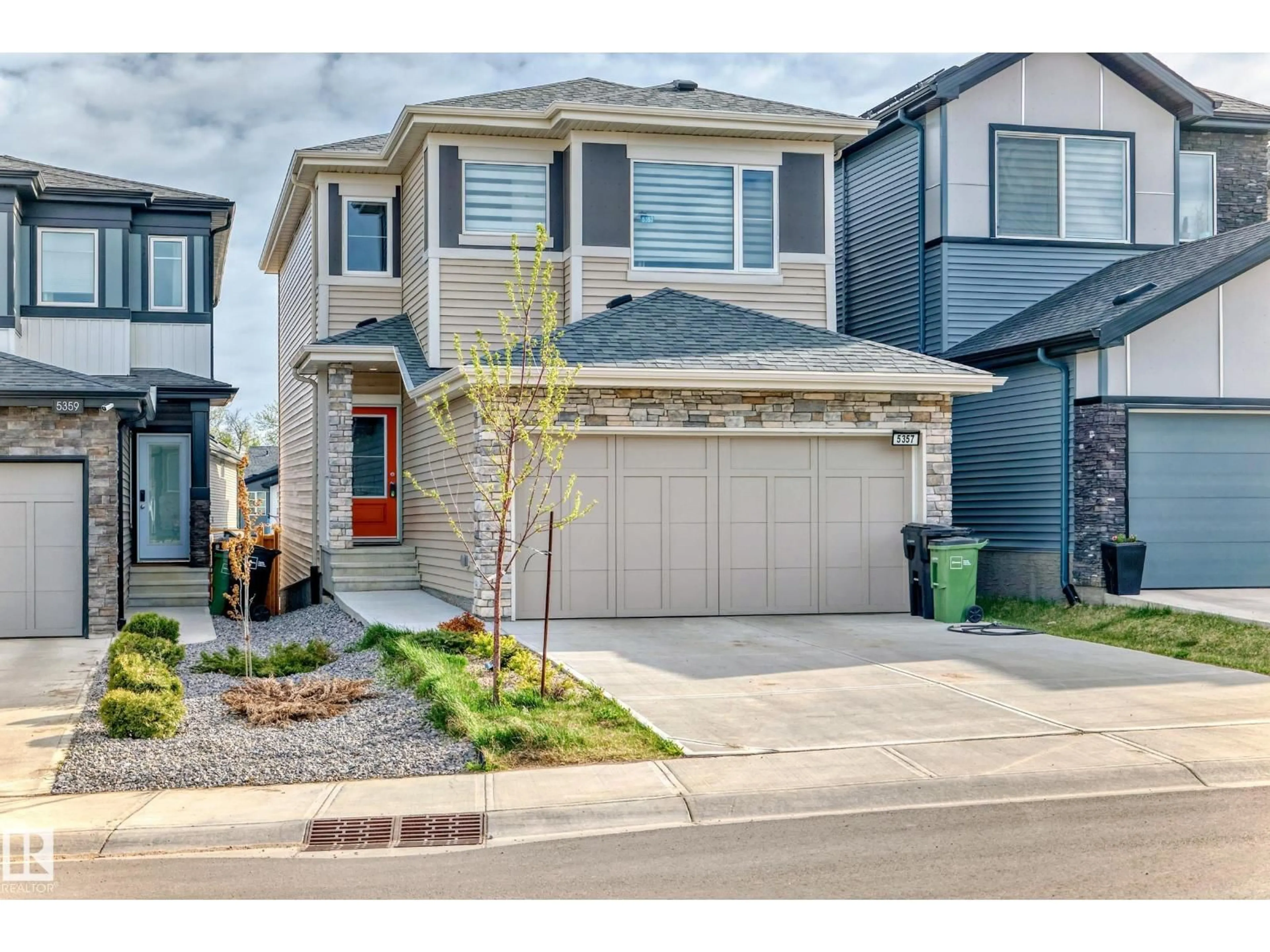 Home with brick exterior material, street for 5357 LARK LD, Edmonton Alberta T5S0S2