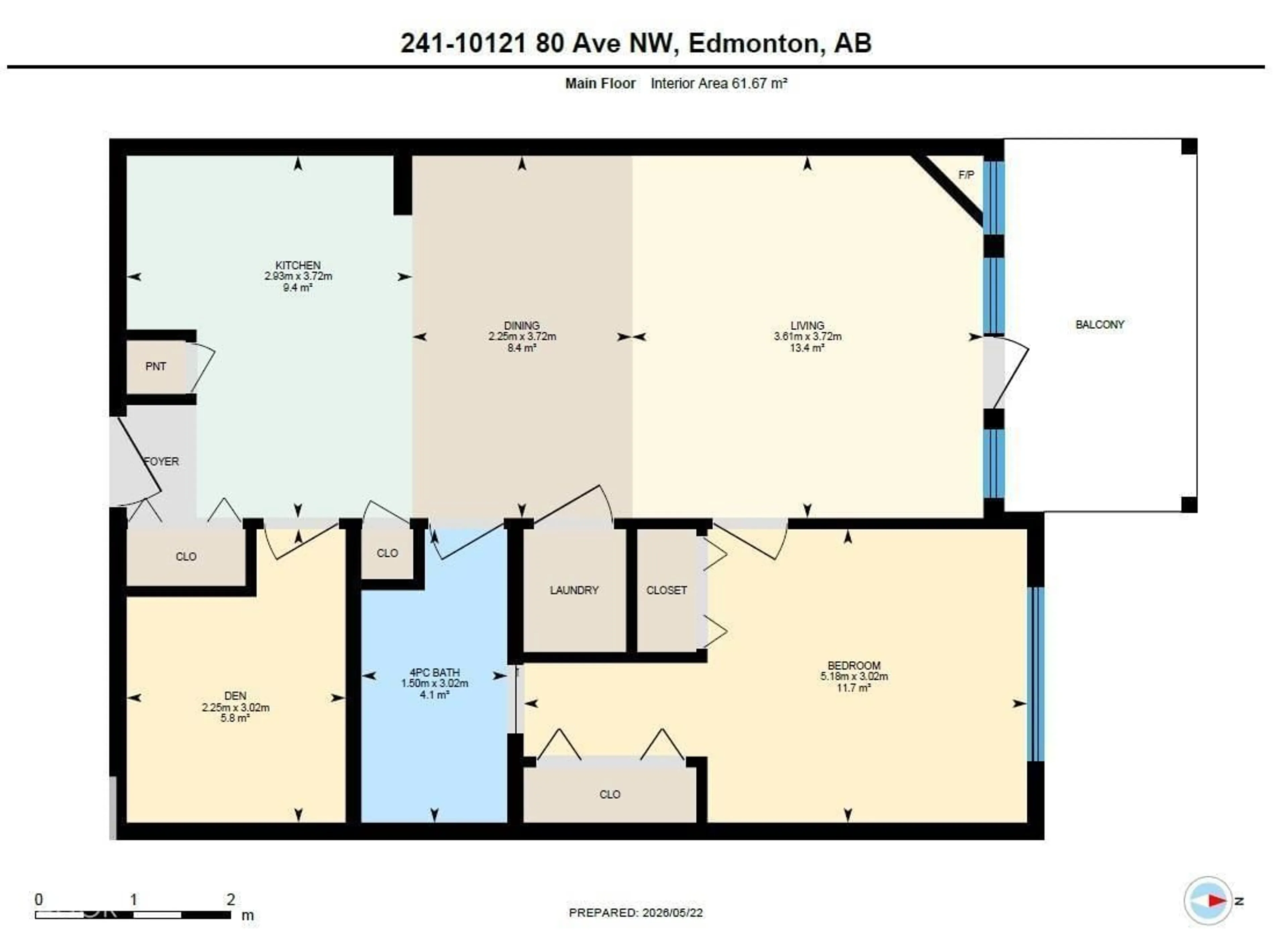 Floor plan for #241 - 10121 80 AV, Edmonton Alberta T6E0B9
