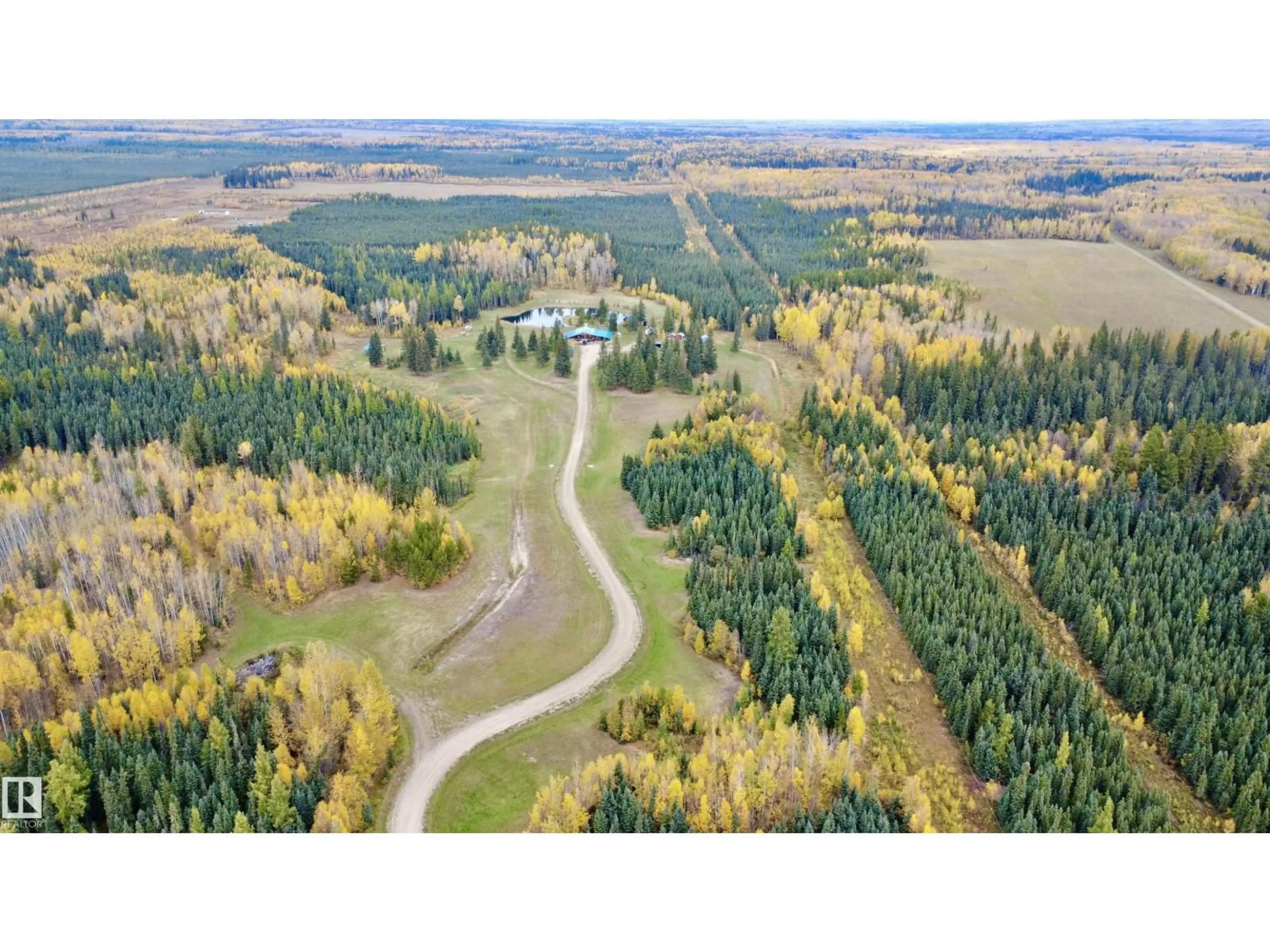 A pic from outside/outdoor area/front of a property/back of a property/a pic from drone, forest/trees view for 8402 TOWNSHIP 503, Rural Brazeau County Alberta T7A2A3