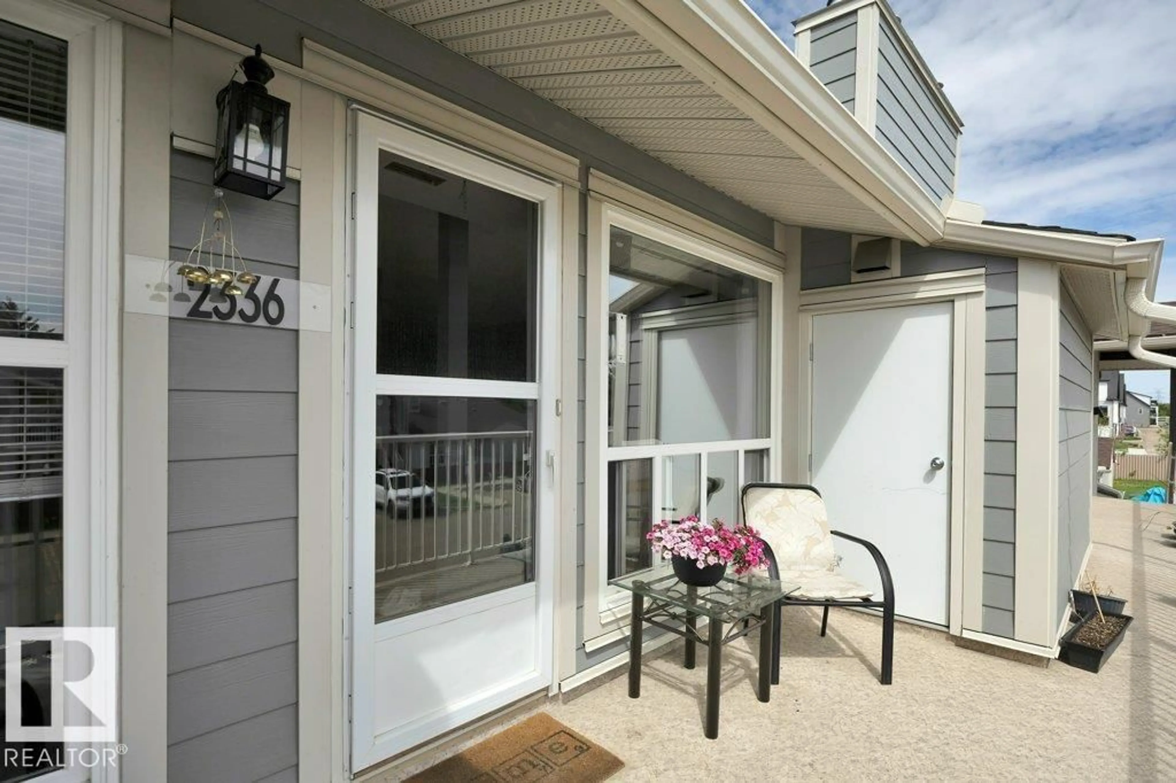 Patio, water/lake/river/ocean view for 2336 151 AV, Edmonton Alberta T5Y2L1