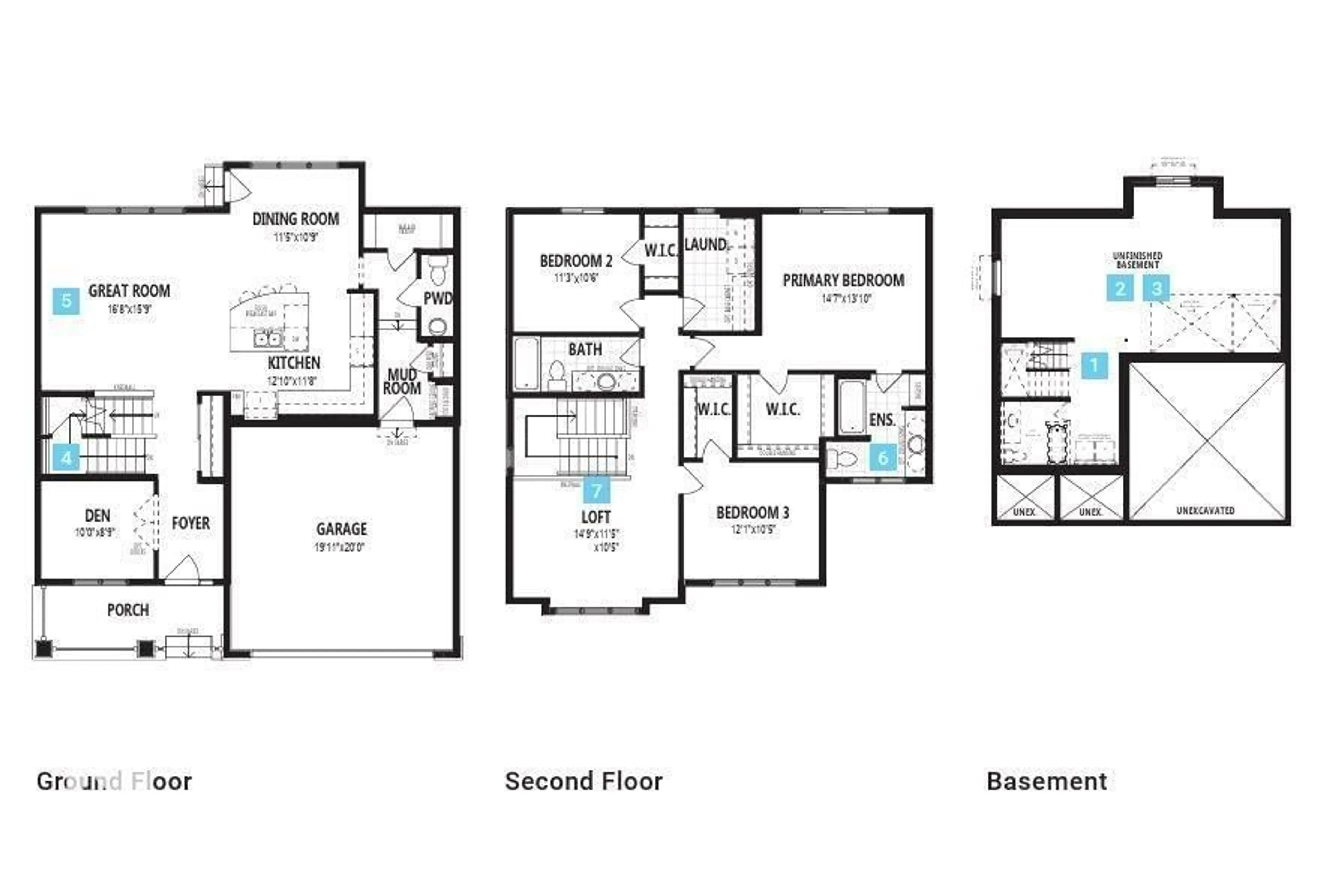 Floor plan for NW - 1512 205 ST, Edmonton Alberta T6M3E7