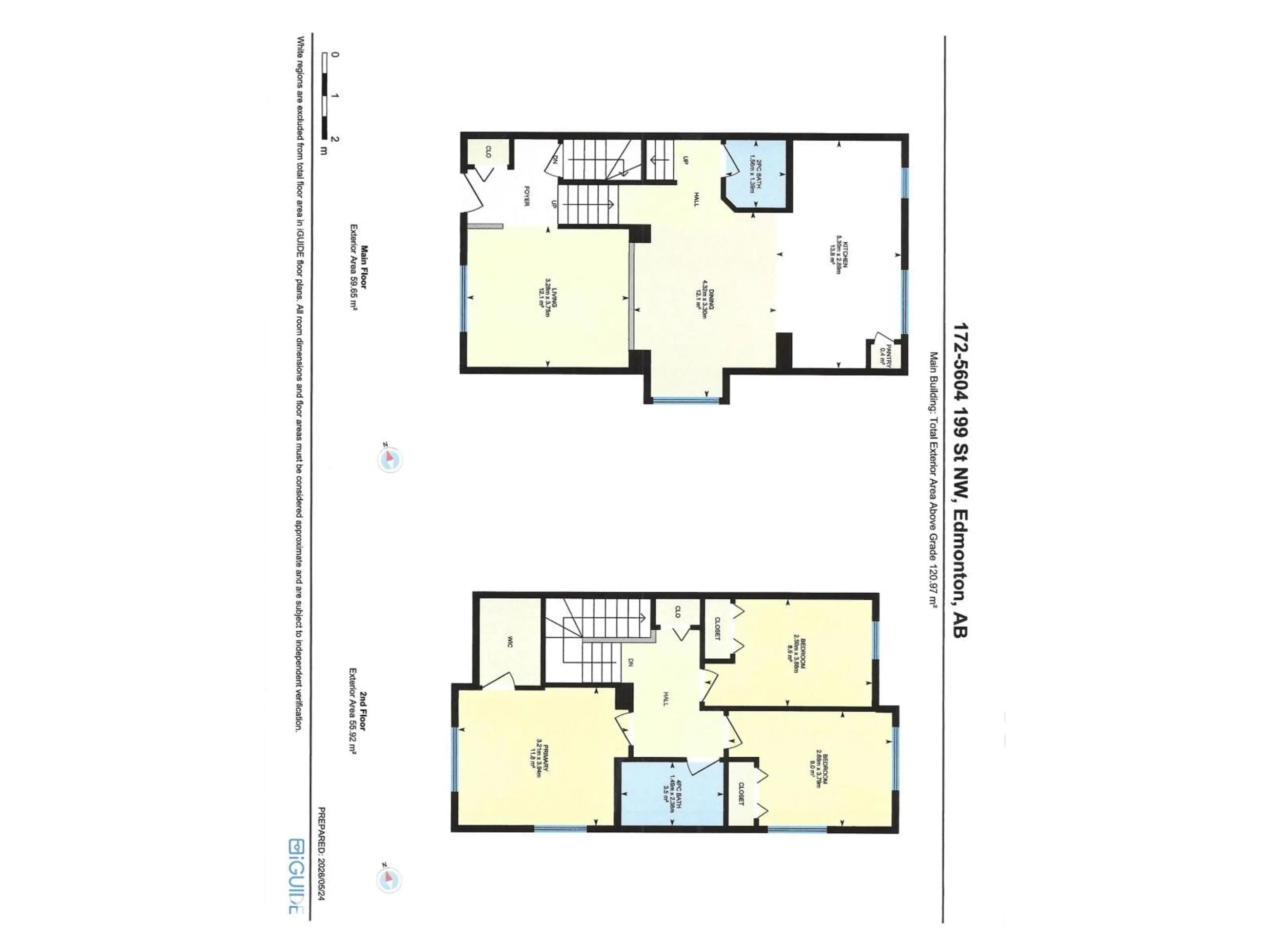 Floor plan for 5604 - 172 199 ST, Edmonton Alberta T6M2Z9