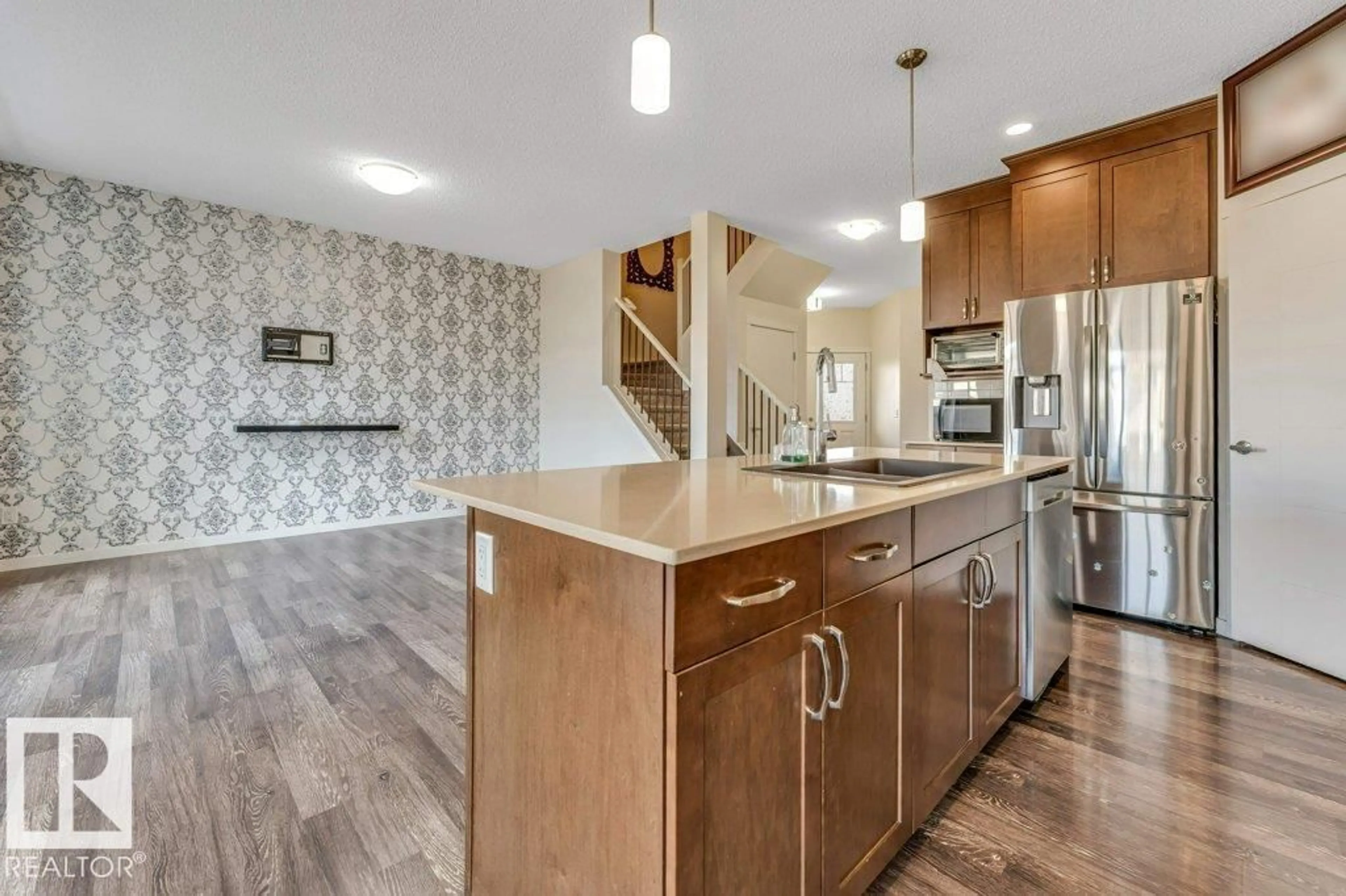 Open concept kitchen, unknown for 1224 25 AV, Edmonton Alberta T6T2E5
