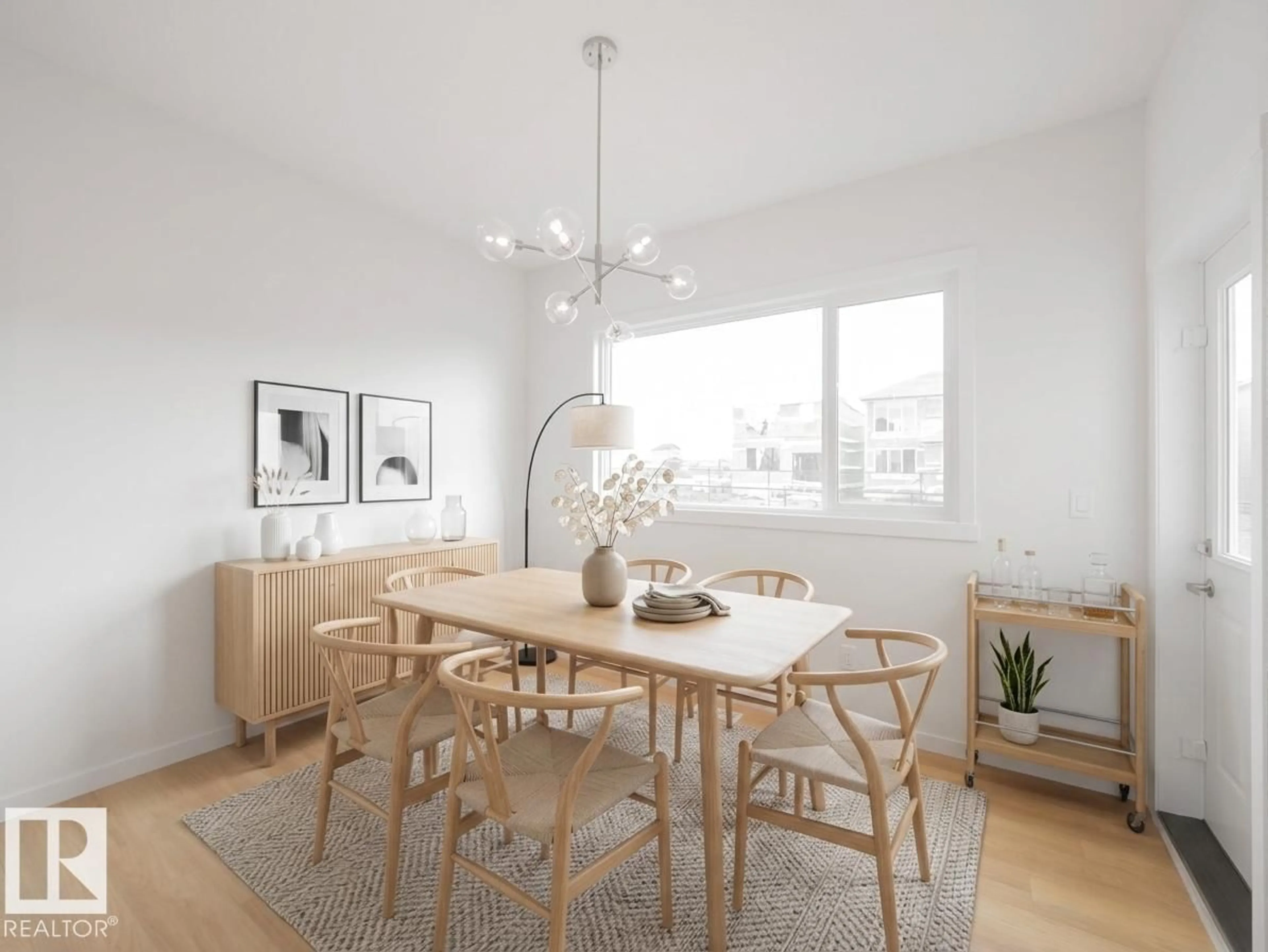 Dining room, wood/laminate floor for 947 18 AV, Edmonton Alberta T6T2X3