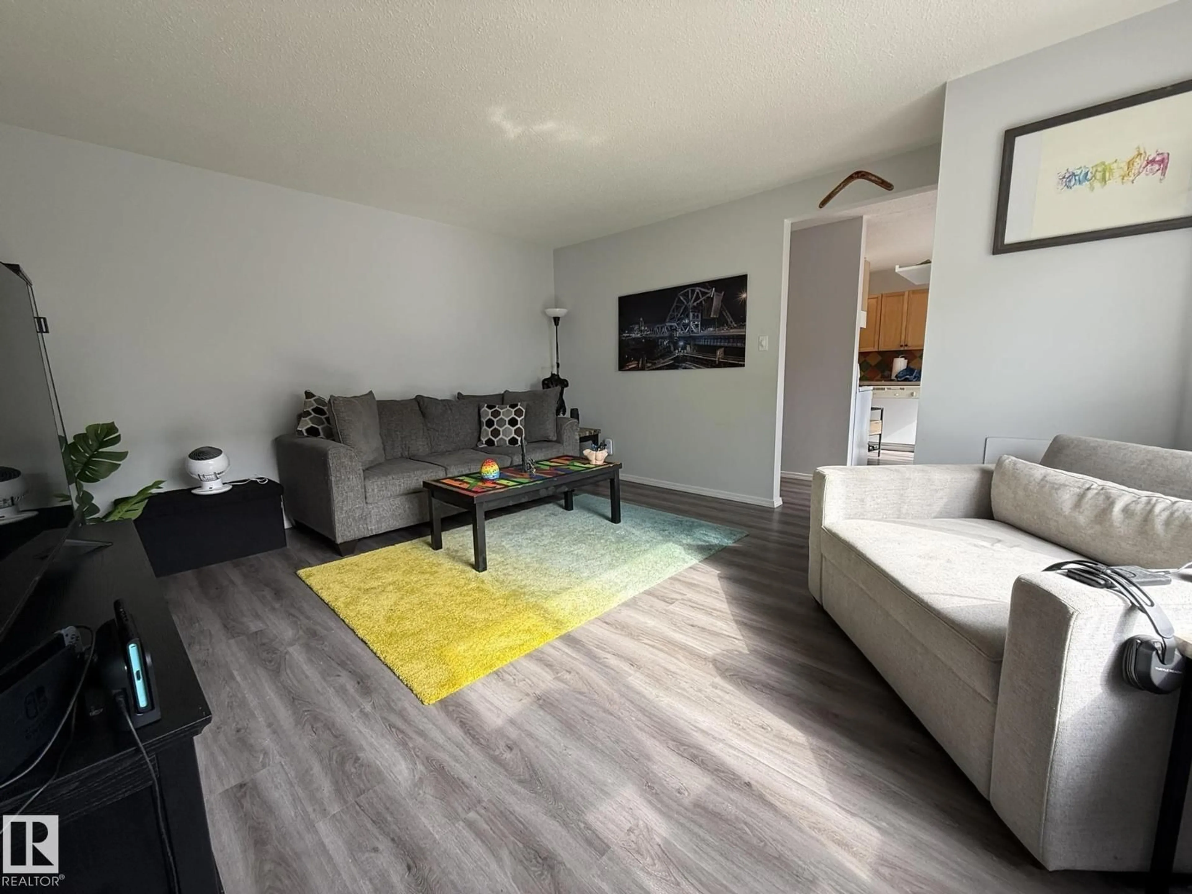 Living room with furniture, unknown for NW - 166 ROSELAND VG, Edmonton Alberta T5E5R6