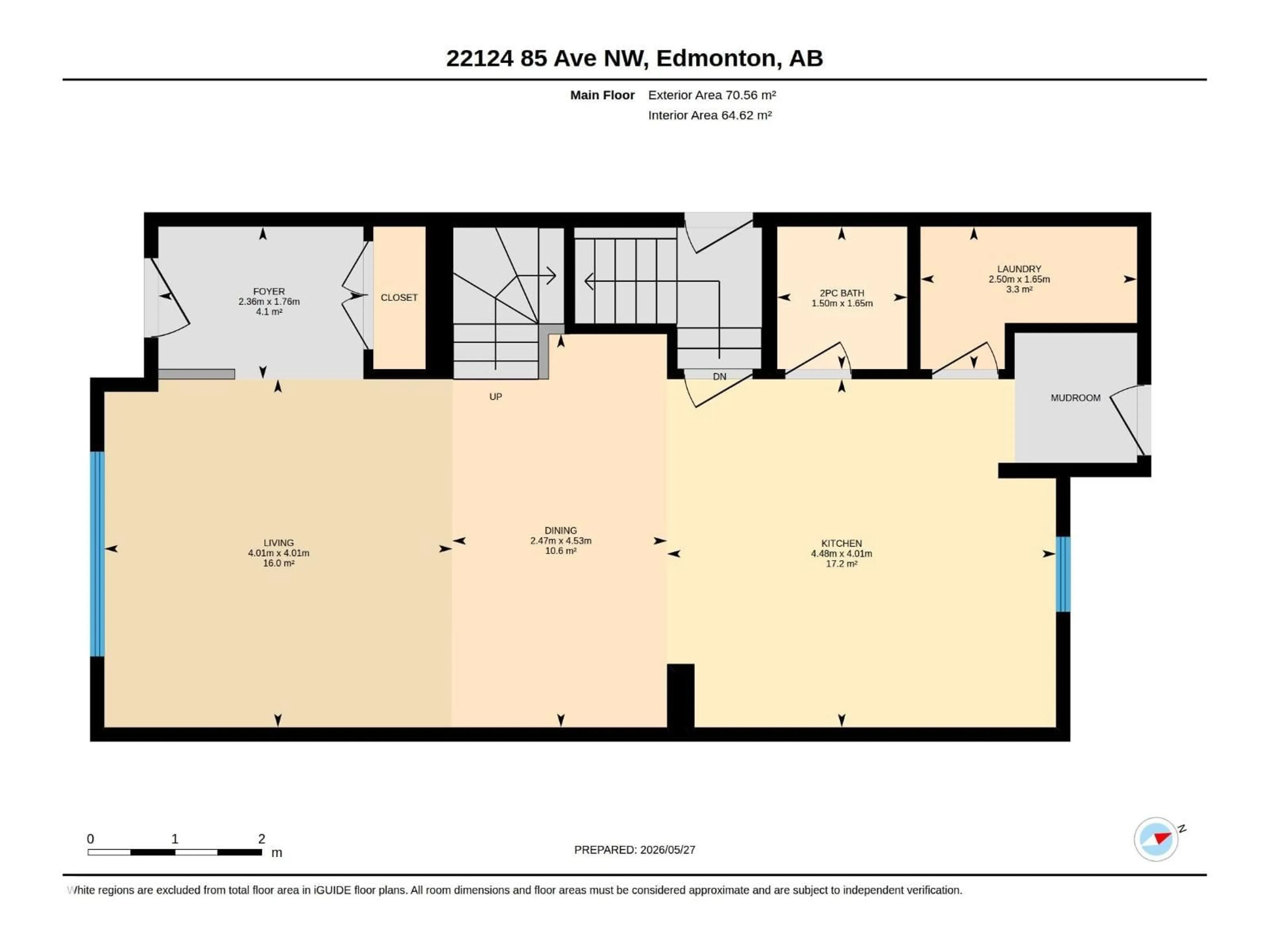 Floor plan for NW - 22124 85 AV, Edmonton Alberta T5T7E4