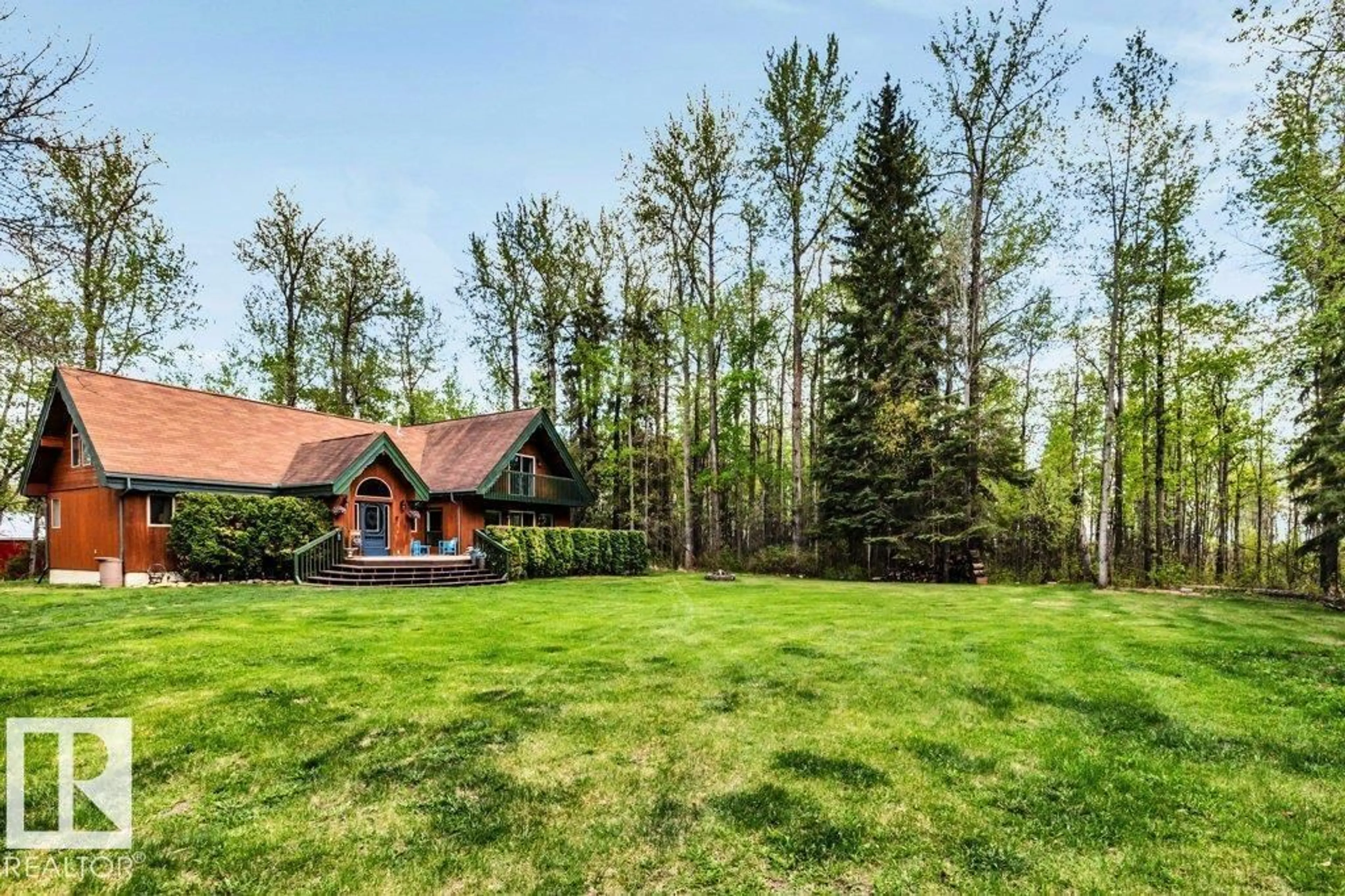 A pic from outside/outdoor area/front of a property/back of a property/a pic from drone, forest/trees view for 37-53029 RGE RD 32, Rural Parkland County Alberta T0E0N0