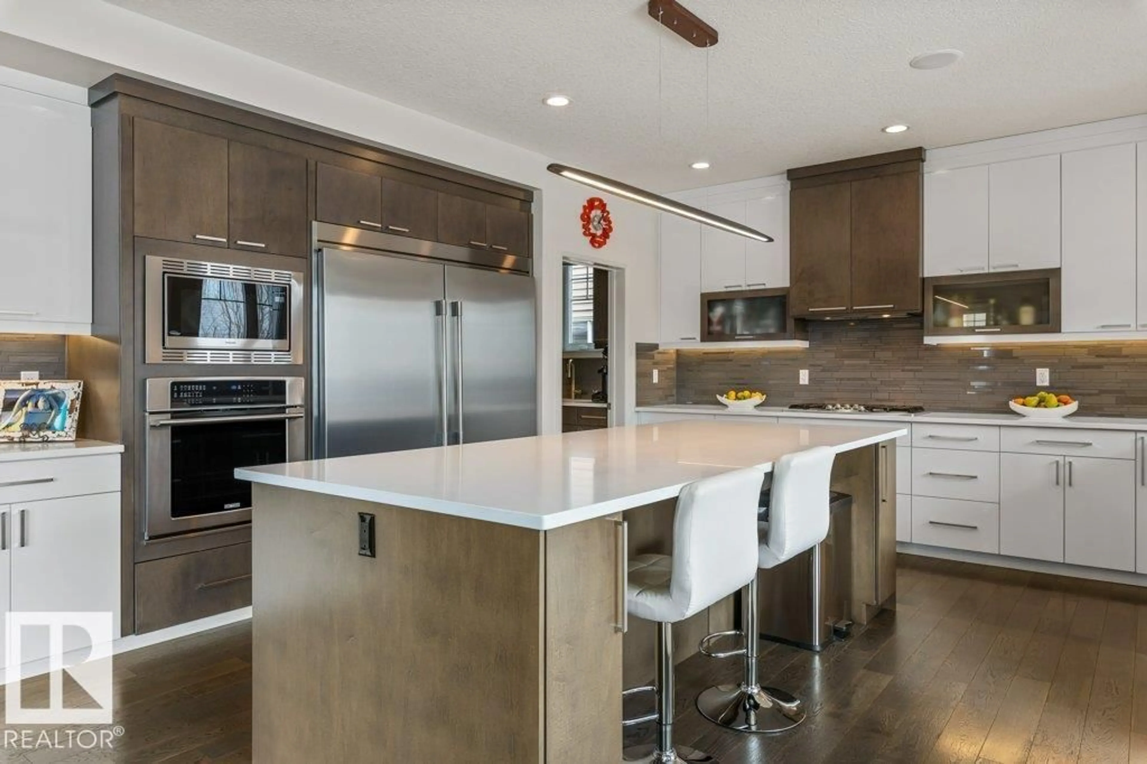 Contemporary kitchen, ceramic/tile floor for 4476 SUZANNA CR, Edmonton Alberta T6X0Y5