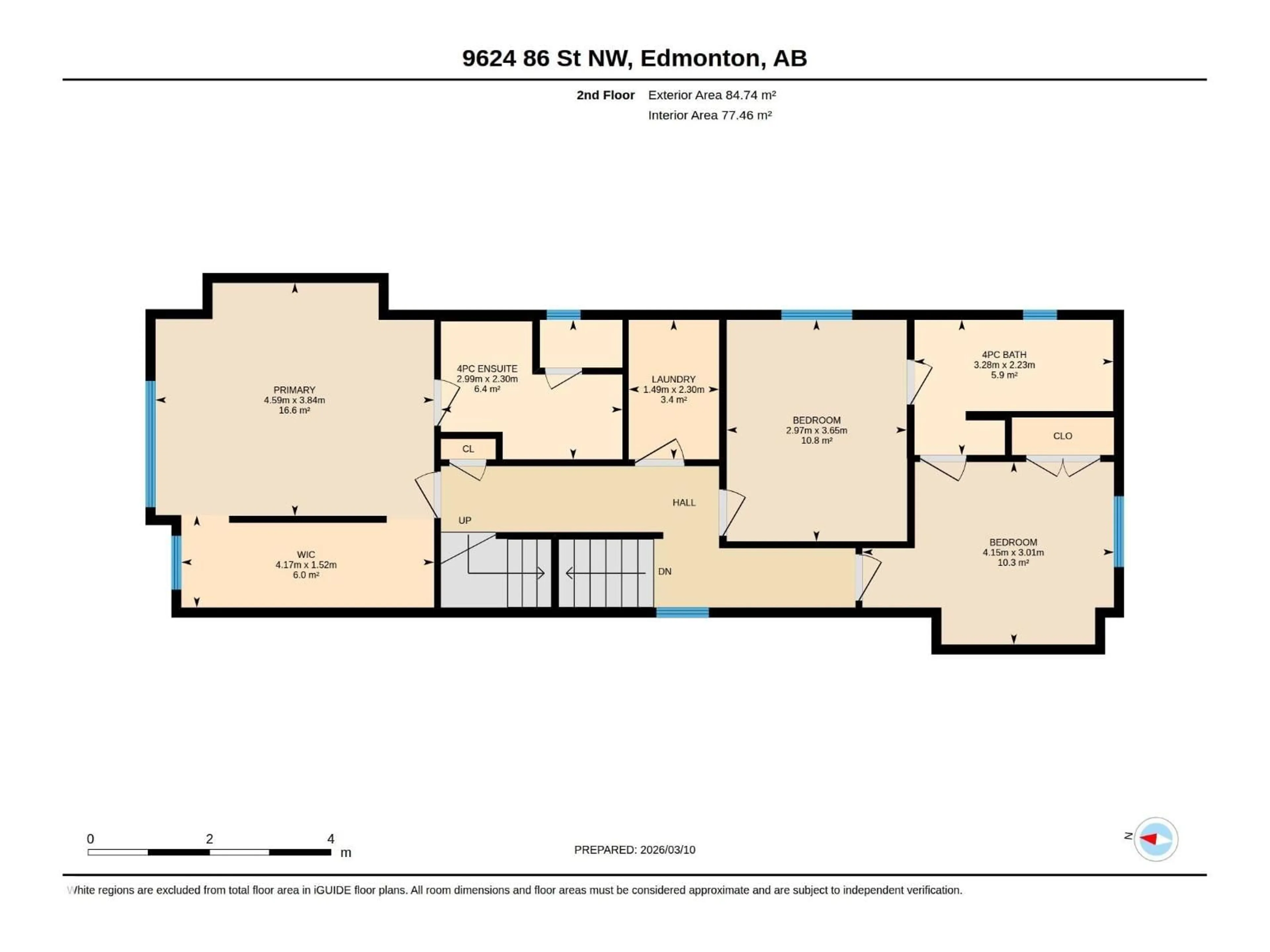 Floor plan for 9624 86 ST, Edmonton Alberta T6C3E9
