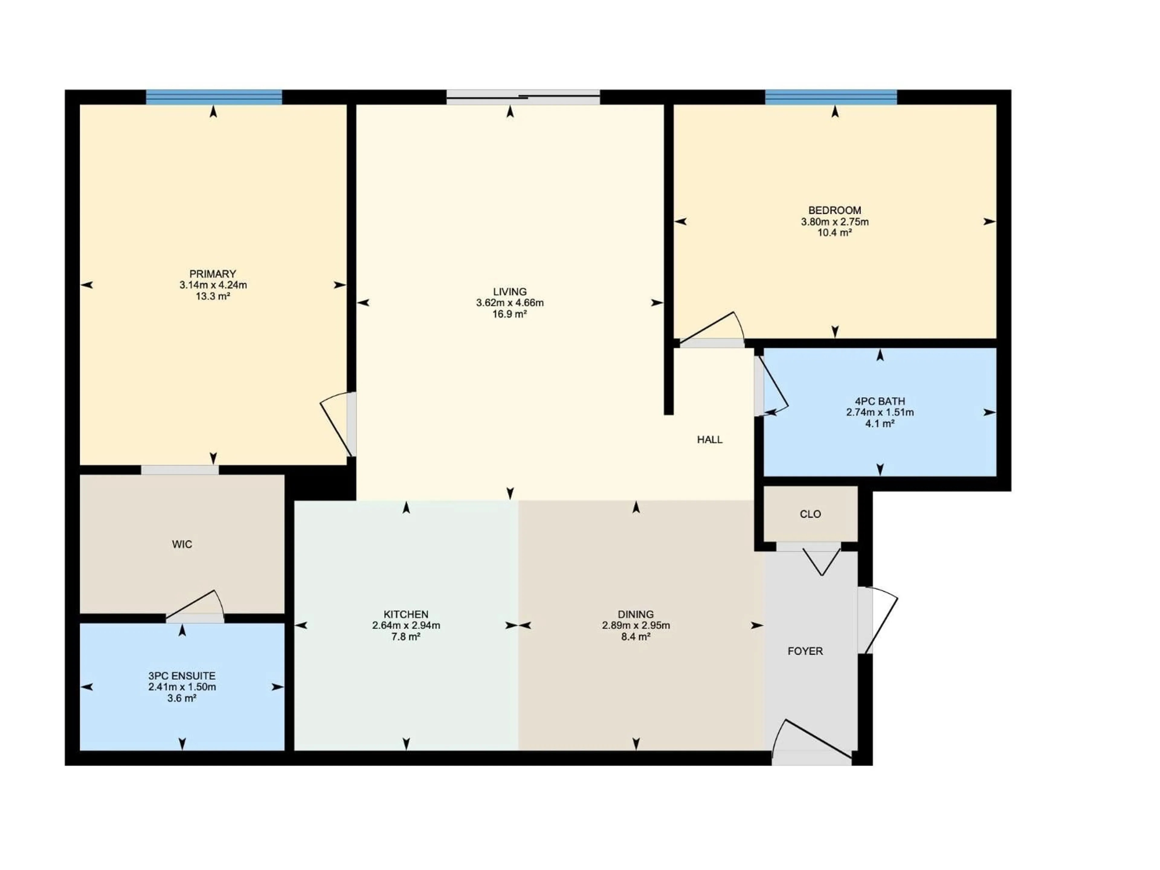 Floor plan for #103 - 13710 150 AV, Edmonton Alberta T6V0B2