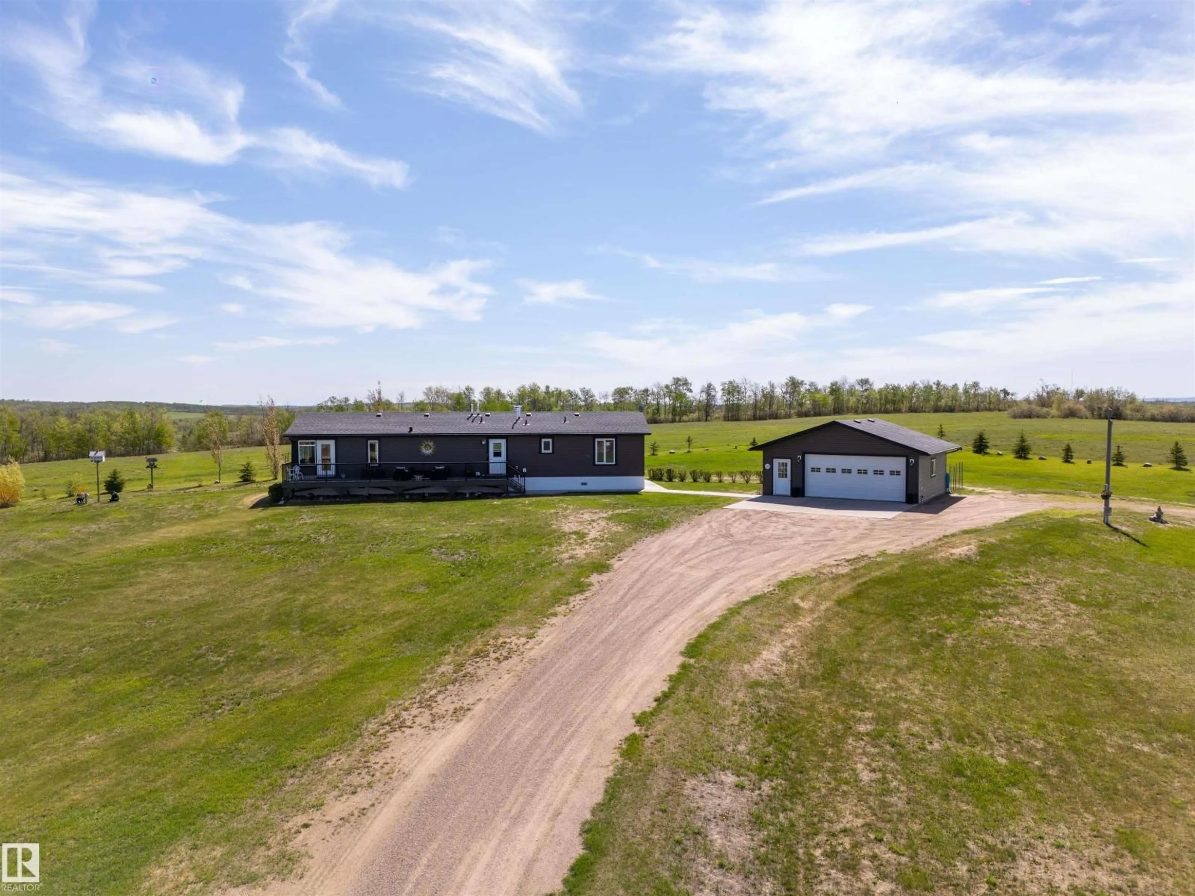 A pic from outside/outdoor area/front of a property/back of a property/a pic from drone, building for 60413 RR 470, Rural Bonnyville M.D. Alberta T9N2H7