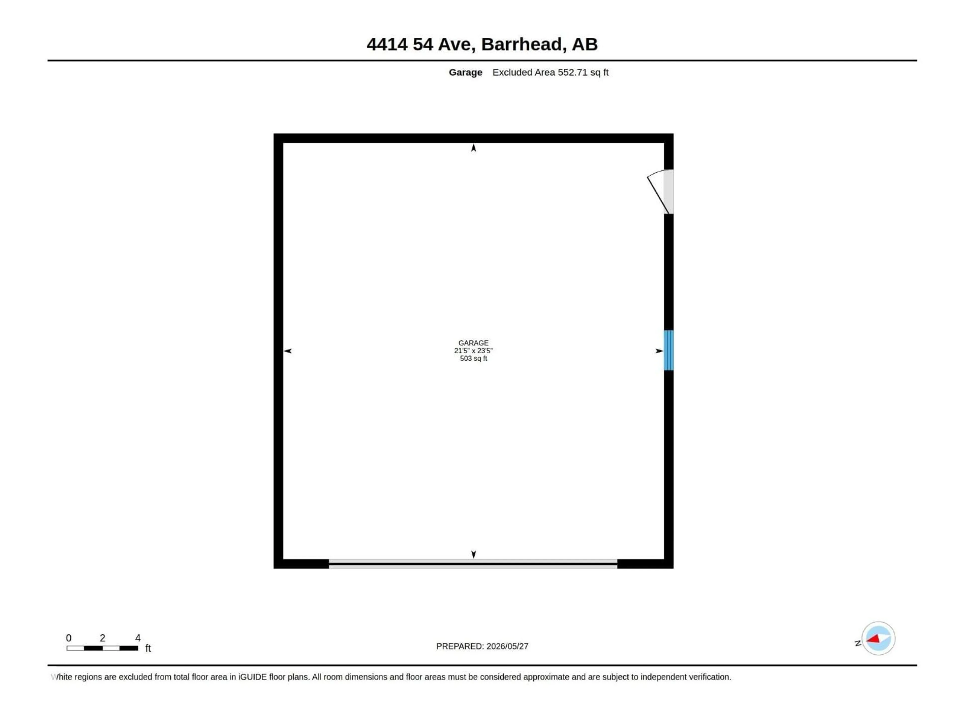 Floor plan for 4414 54 AV, Barrhead Alberta T7N1J9