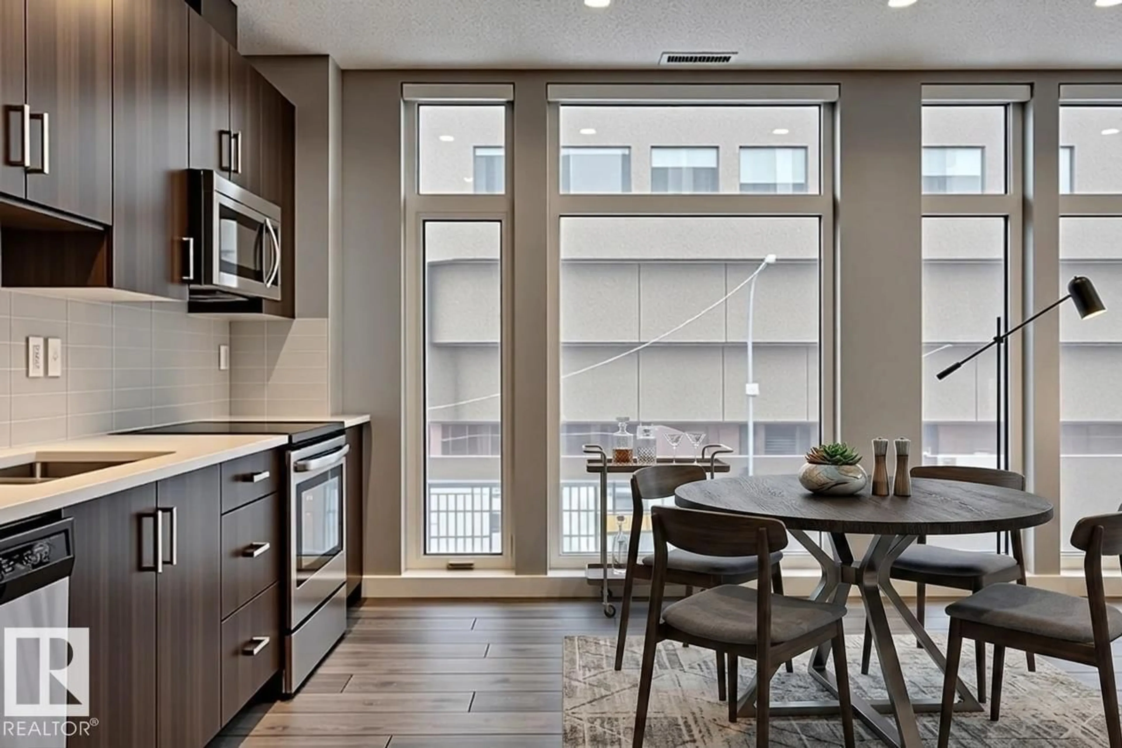 Open concept kitchen, unknown for #401 - 10238 103 ST NW, Edmonton Alberta T5J0G6