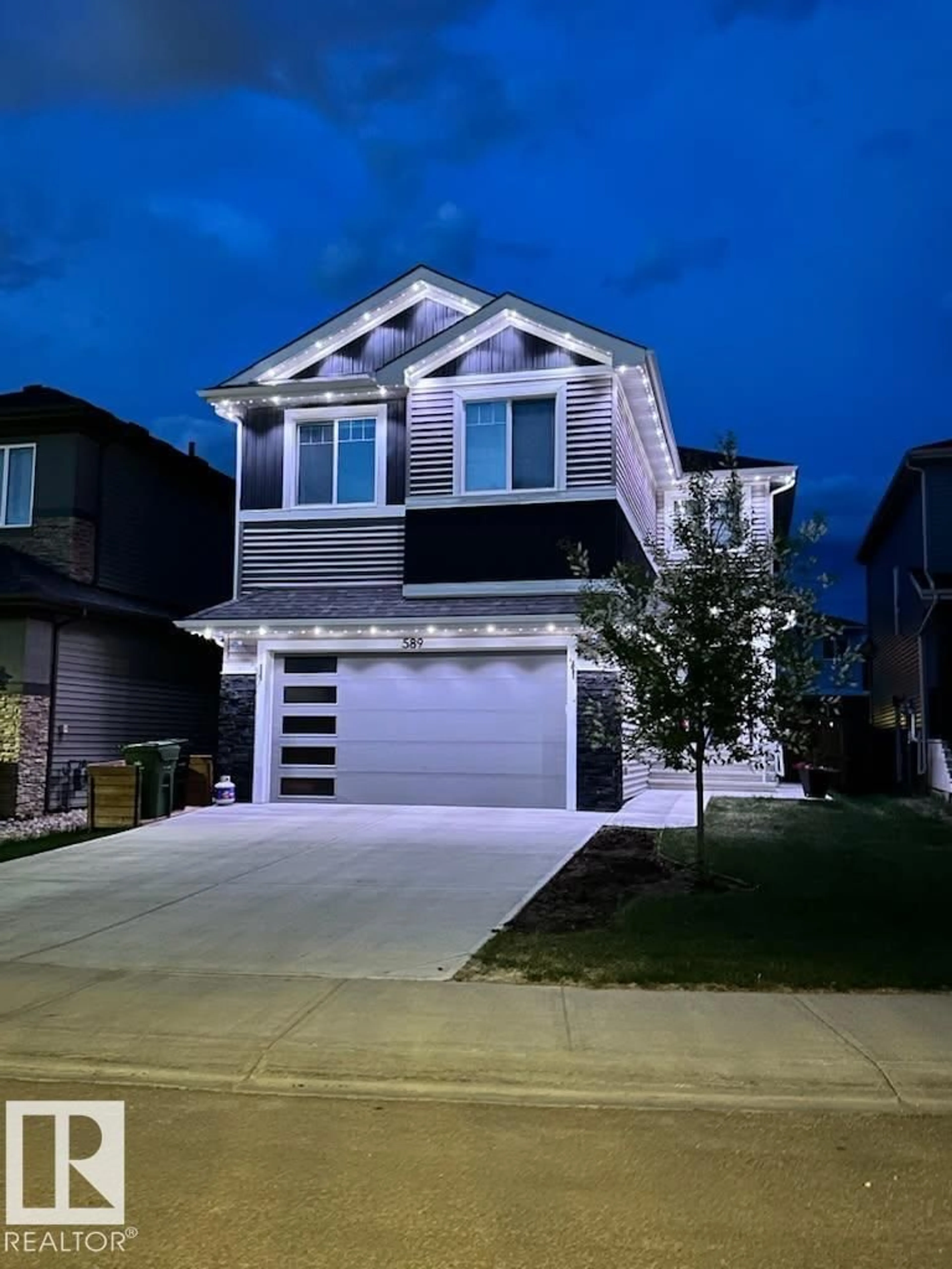 Home with vinyl exterior material, street for 589 BOULDER WD, Leduc Alberta T9E1M1