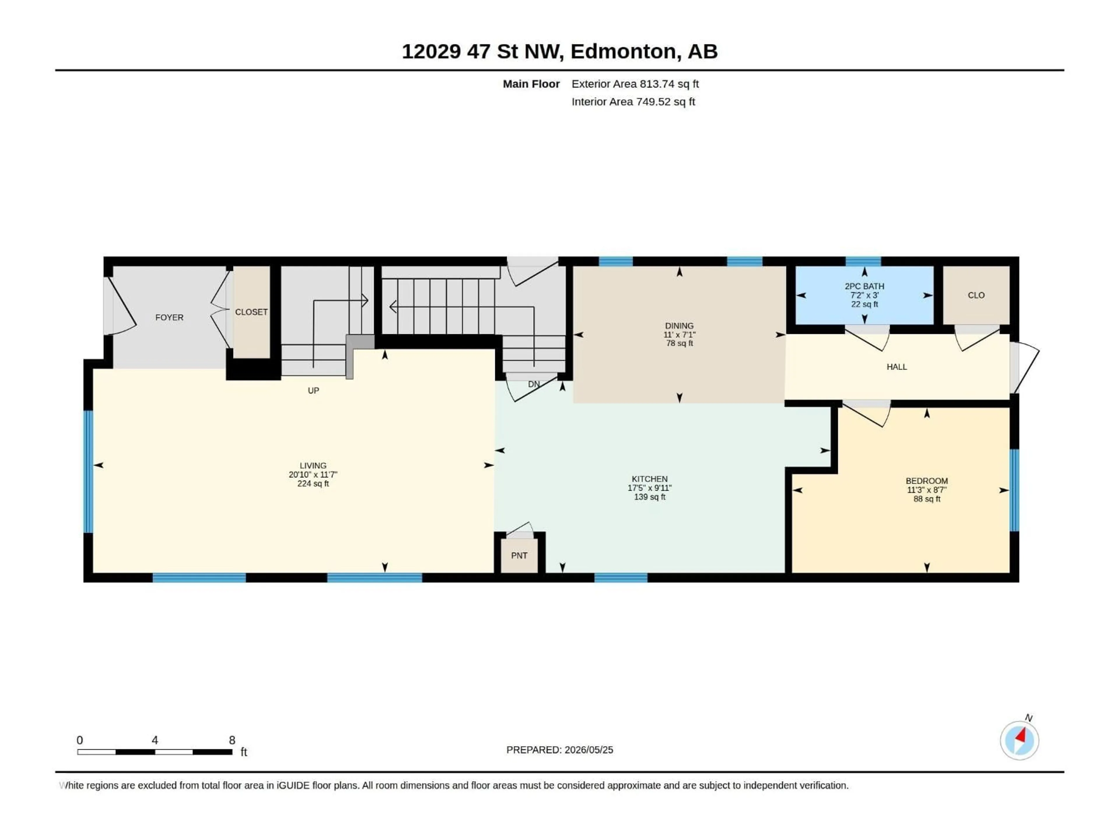 Floor plan for 12029 47 ST, Edmonton Alberta T5W2X2