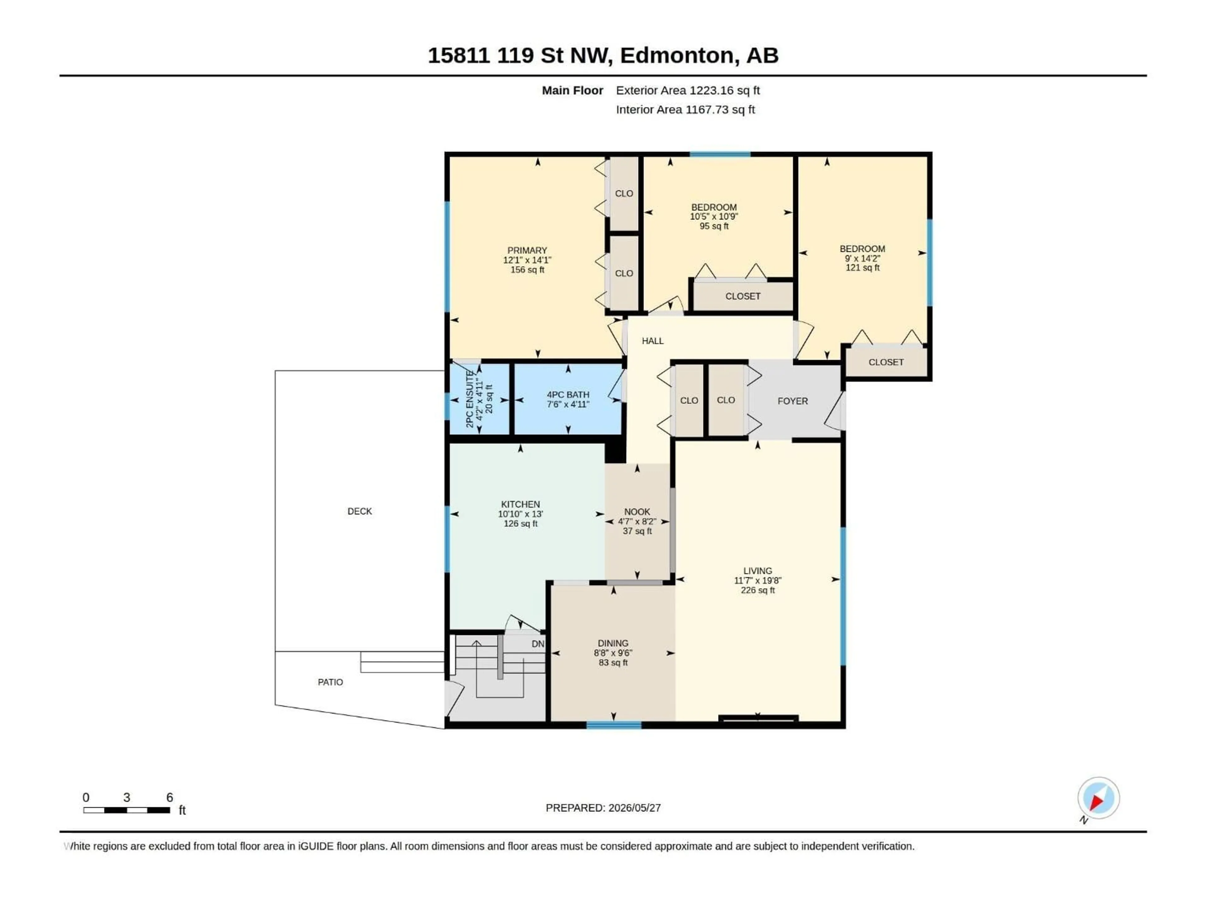 Floor plan for NW - 15811 119 ST, Edmonton Alberta T5X2P4