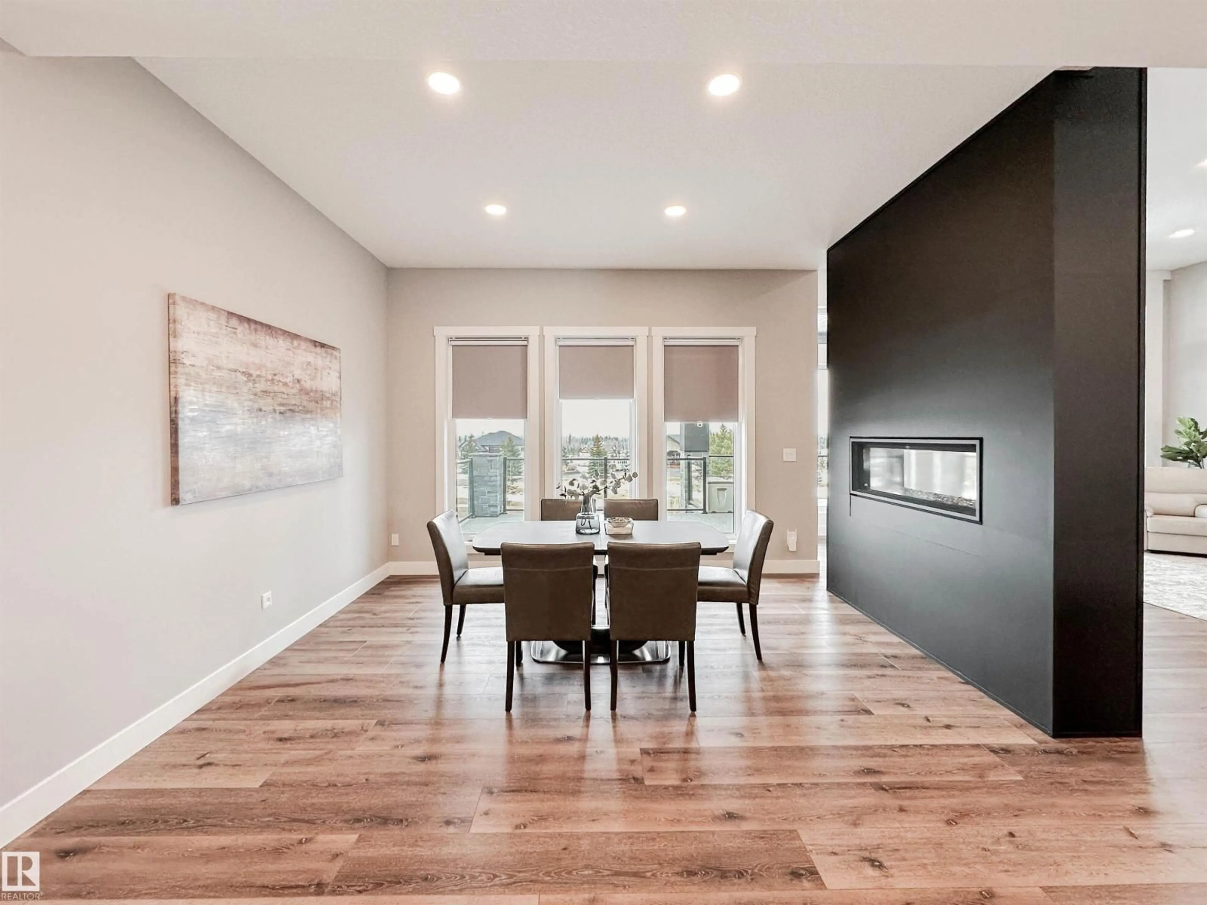 Dining room, wood/laminate floor for 24 27320 TWP ROAD 534, Rural Parkland County Alberta T7X3R9