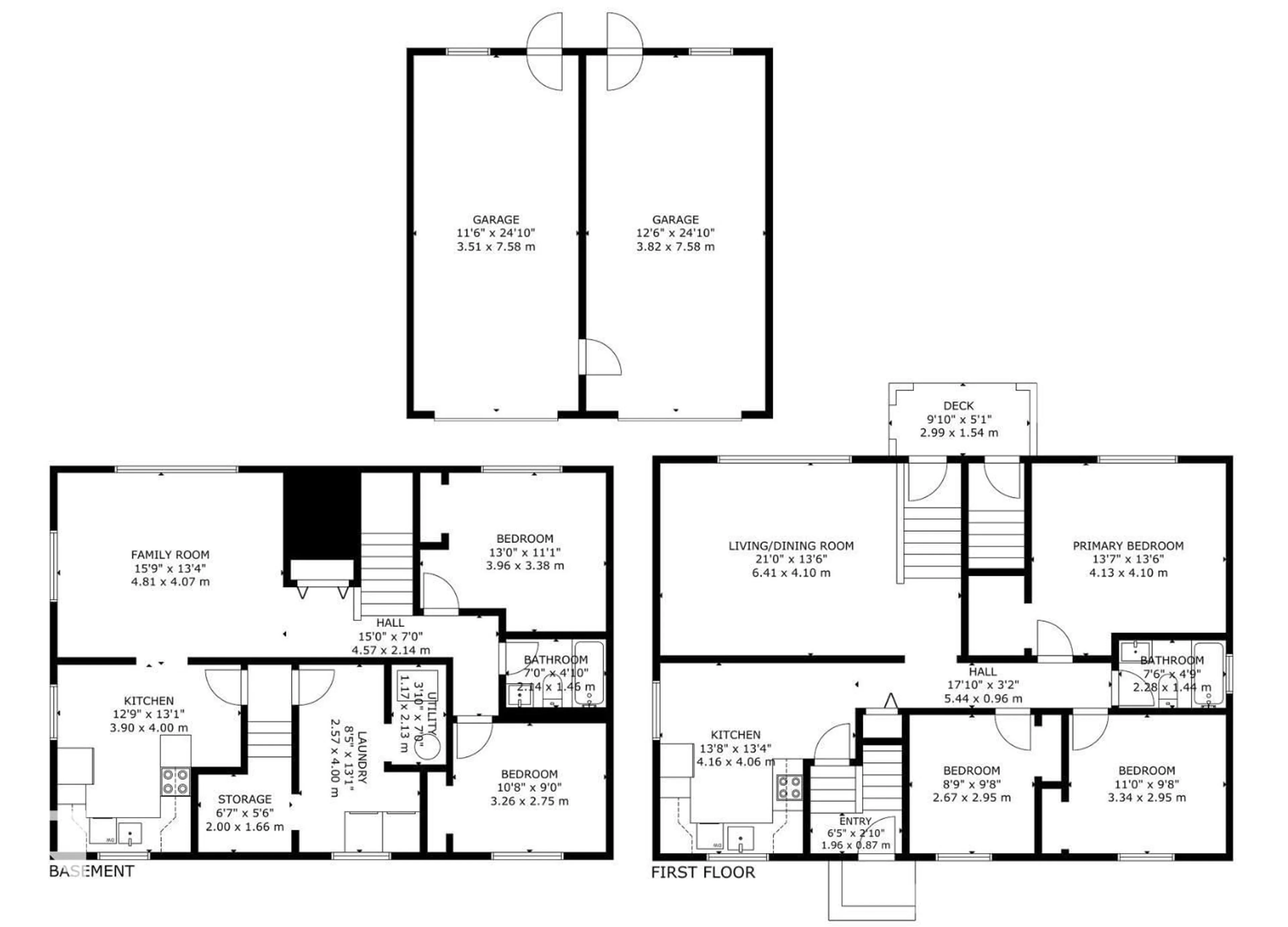 Floor plan for NW - 12943 123 ST, Edmonton Alberta T5L0J6
