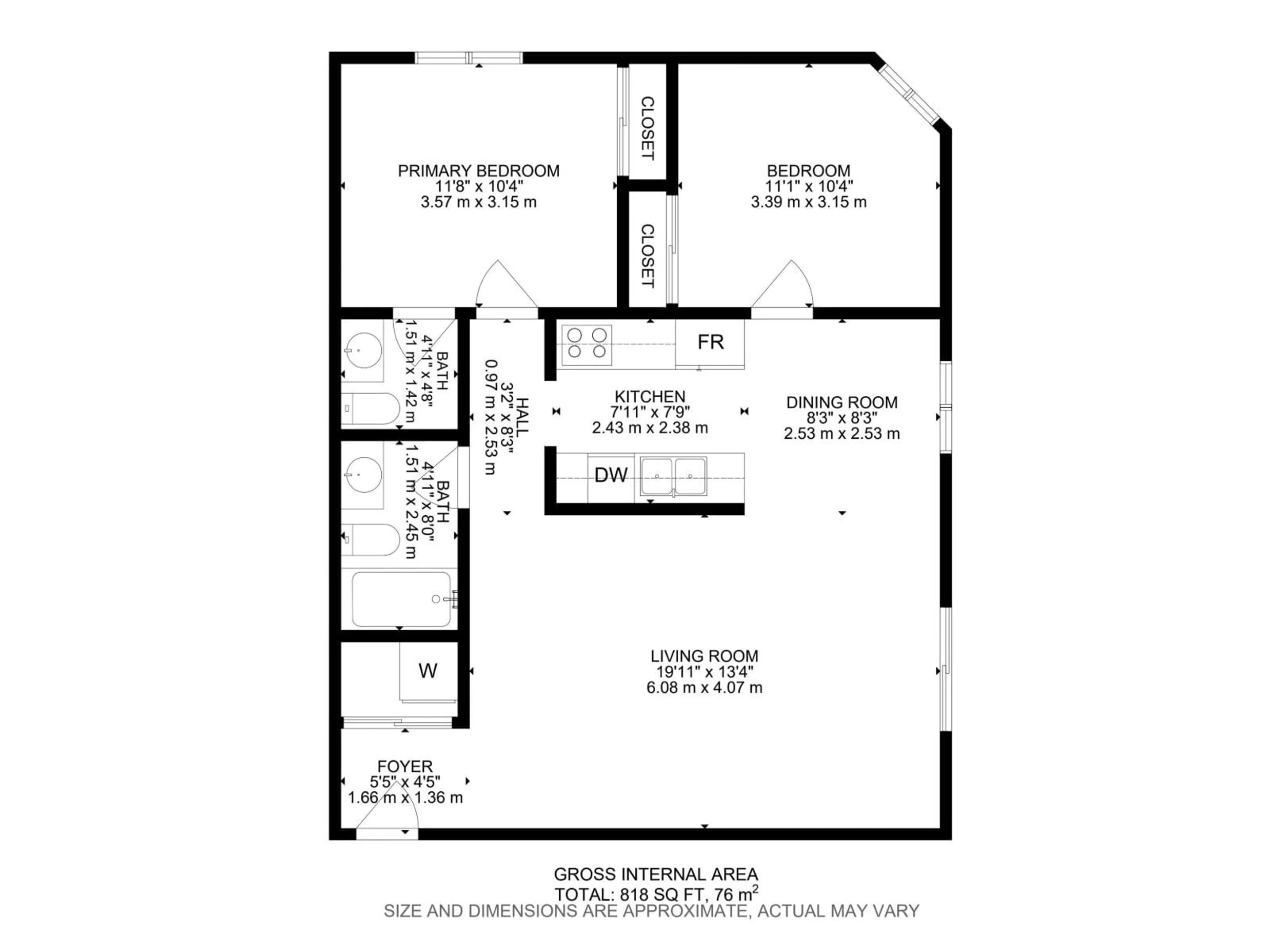 Floor plan for #302 - 10732 86 AV, Edmonton Alberta T6E2M9