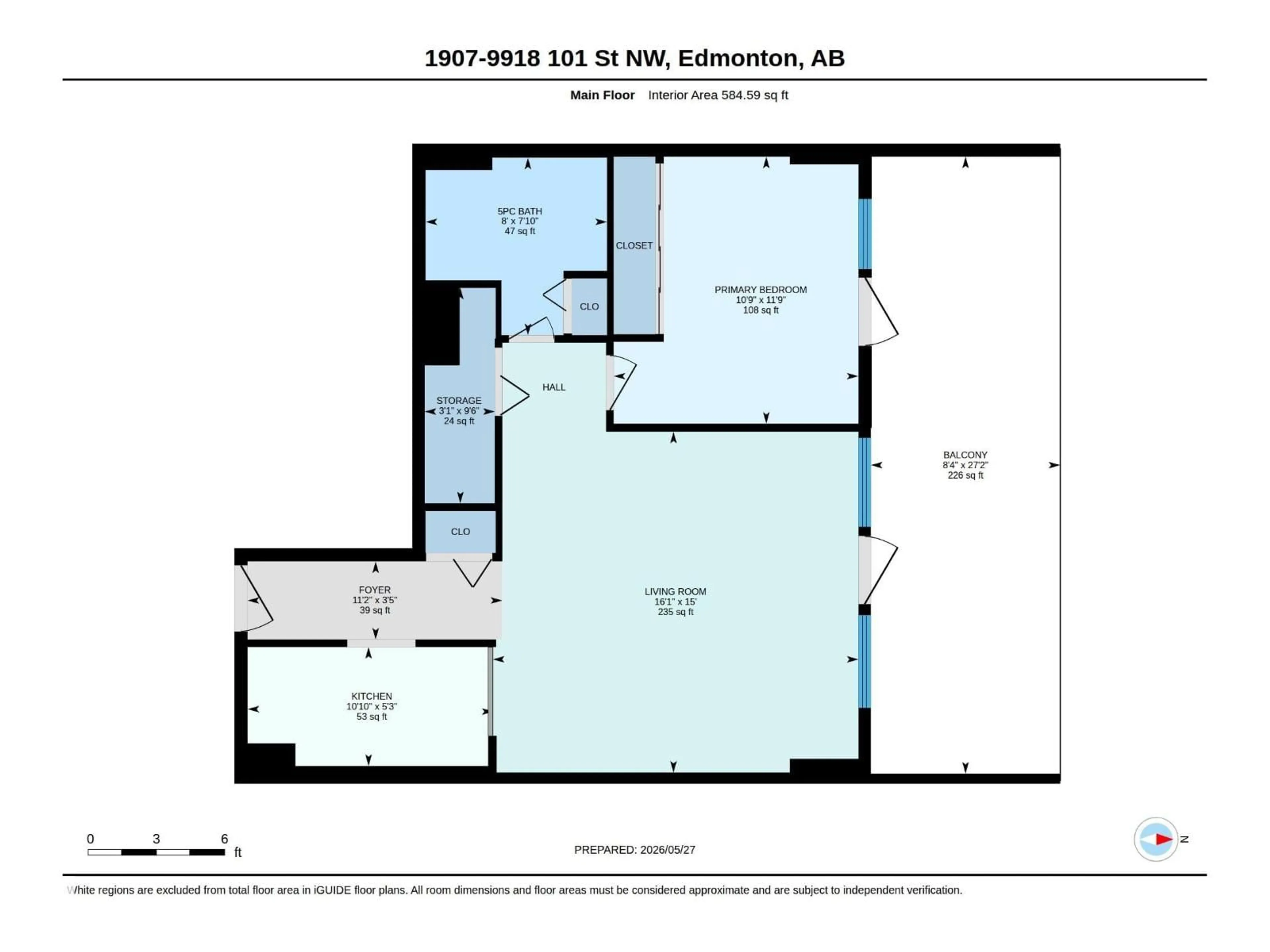 Floor plan for 1907 101 ST NW, Edmonton Alberta T5K2L1