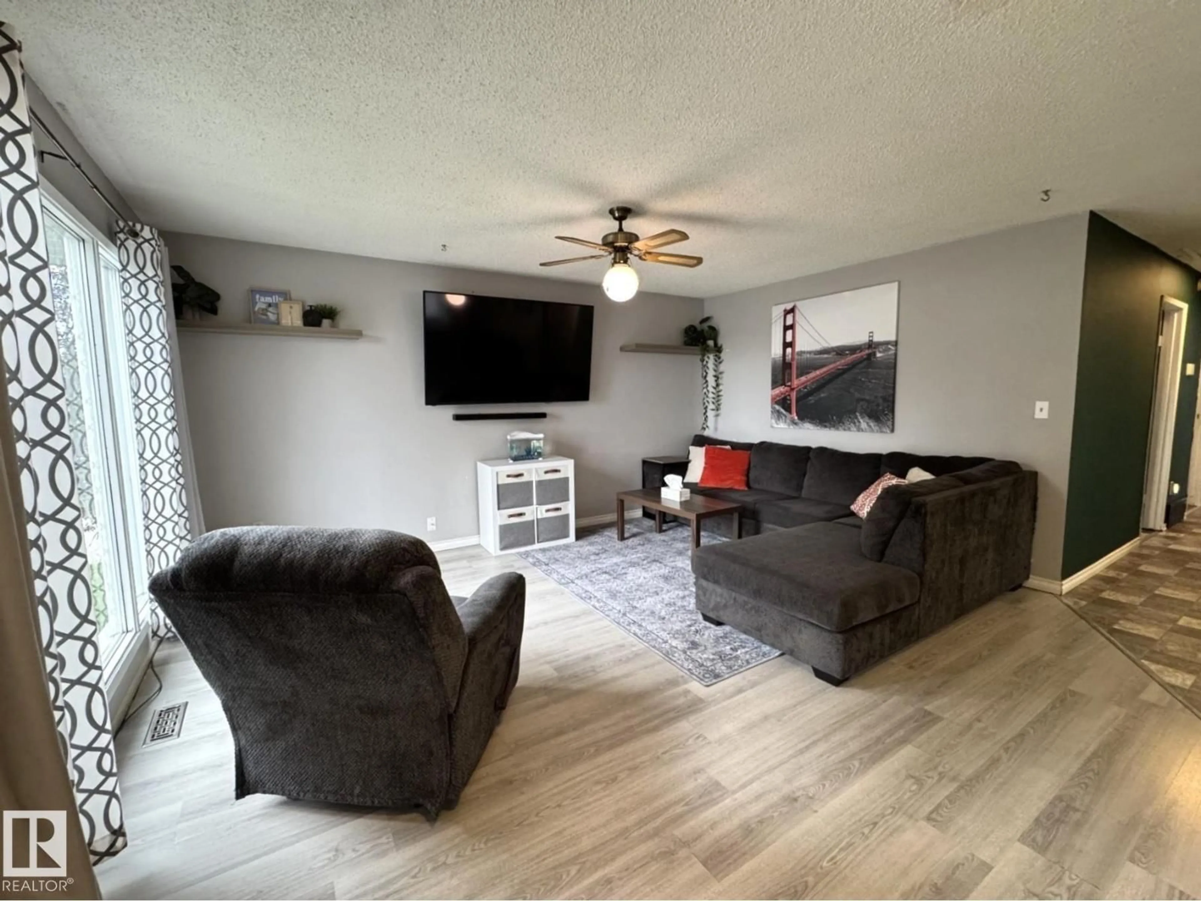 Living room with furniture, unknown for 4617 47 AV, Evansburg Alberta T0E0T0