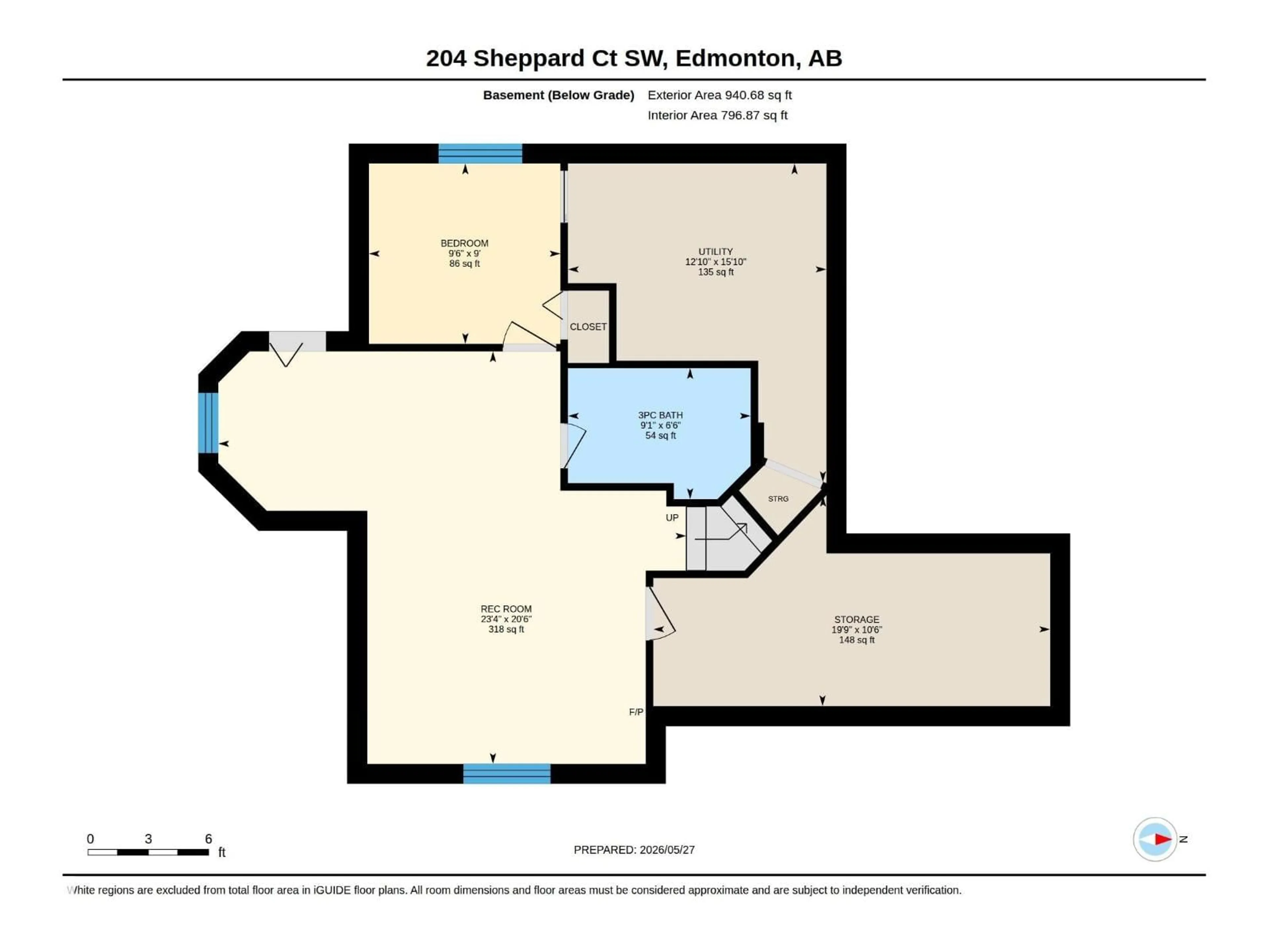 Floor plan for SW - 204 SHEPPARD CO, Edmonton Alberta T6X1B3