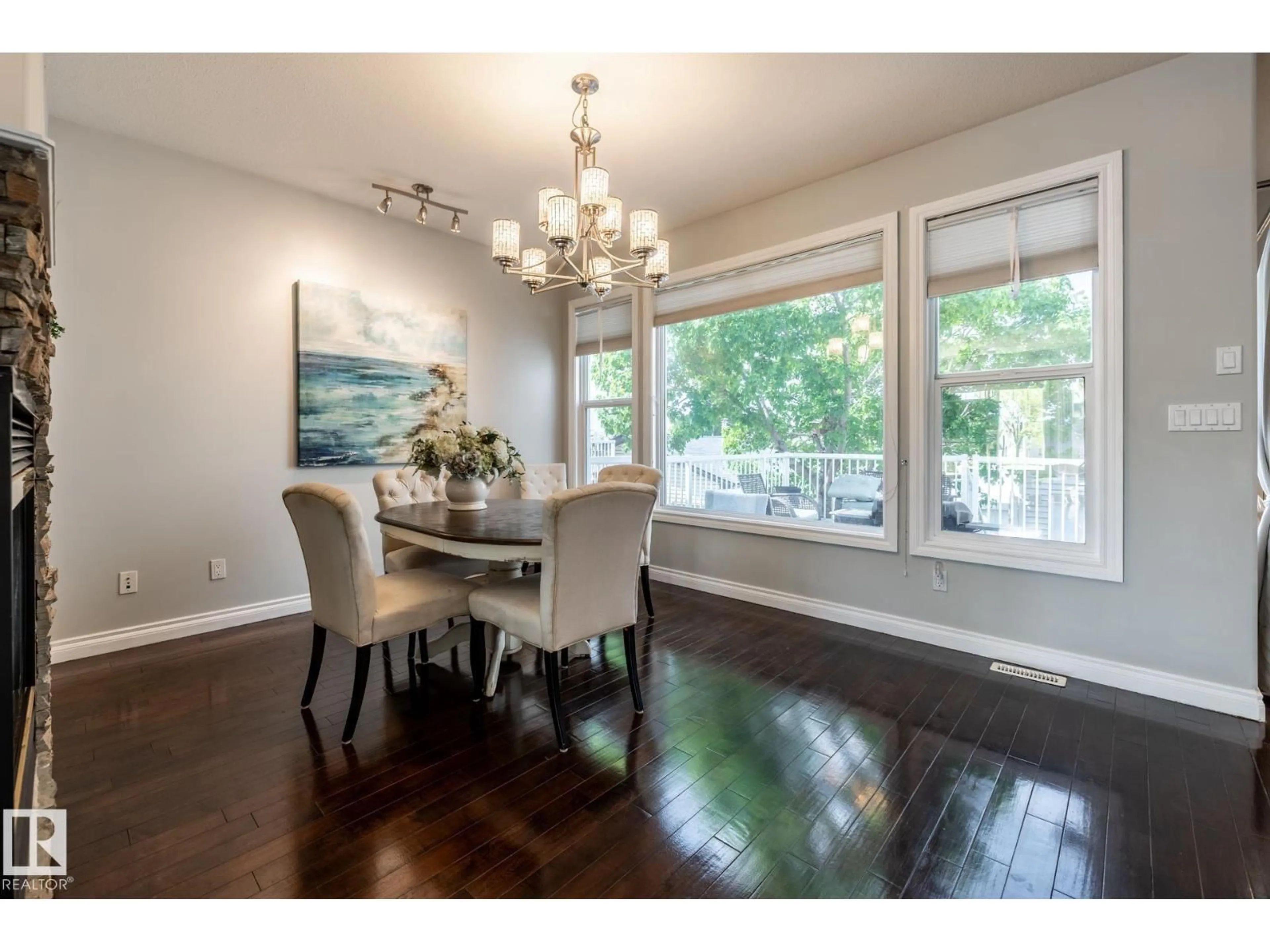 Dining room, wood/laminate floor for 2036 TOWNE CENTRE BV, Edmonton Alberta T6R3M7