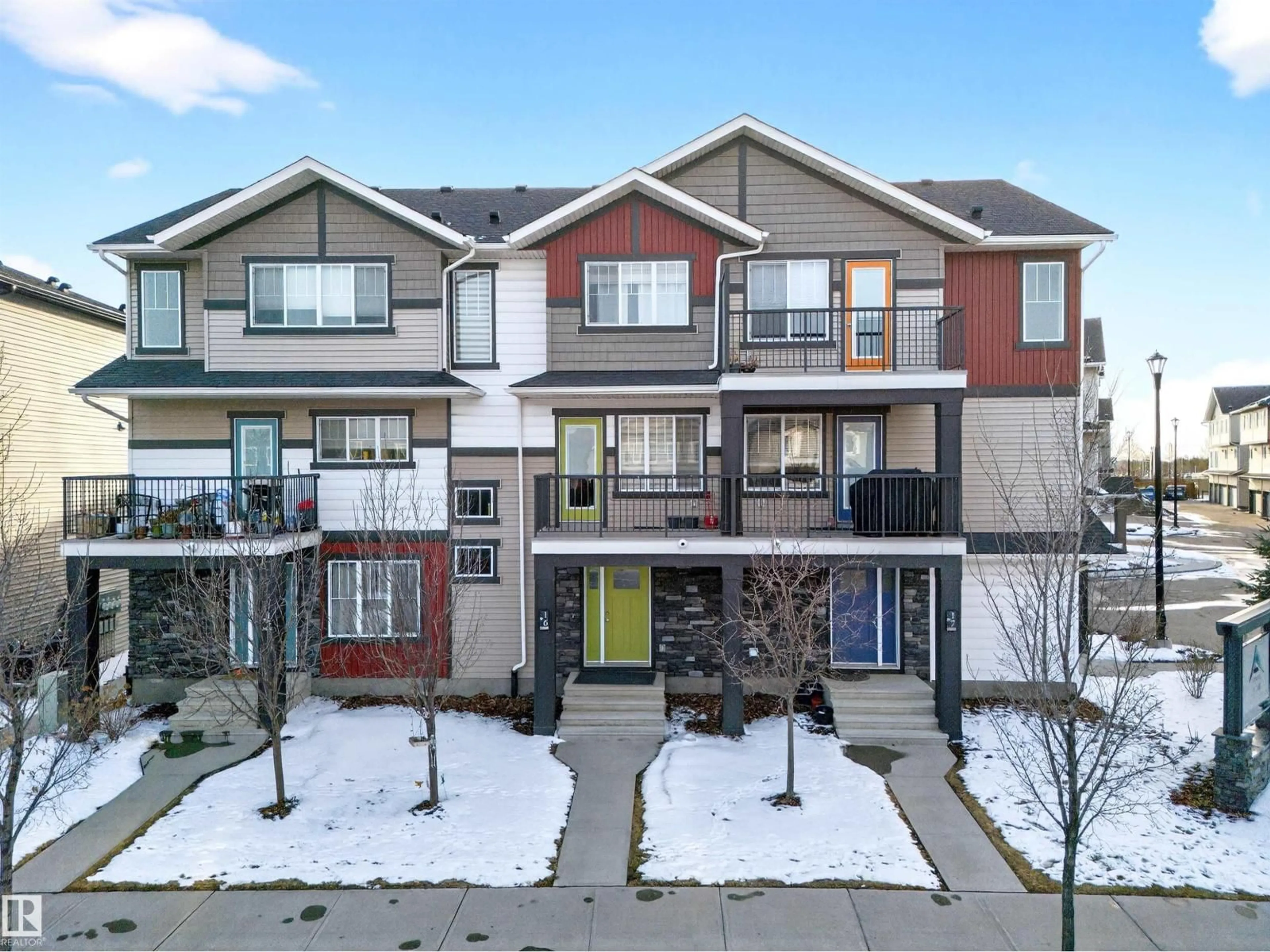 A pic from outside/outdoor area/front of a property/back of a property/a pic from drone, street for 16 1530 TAMARACK BV, Edmonton Alberta T6T2E6