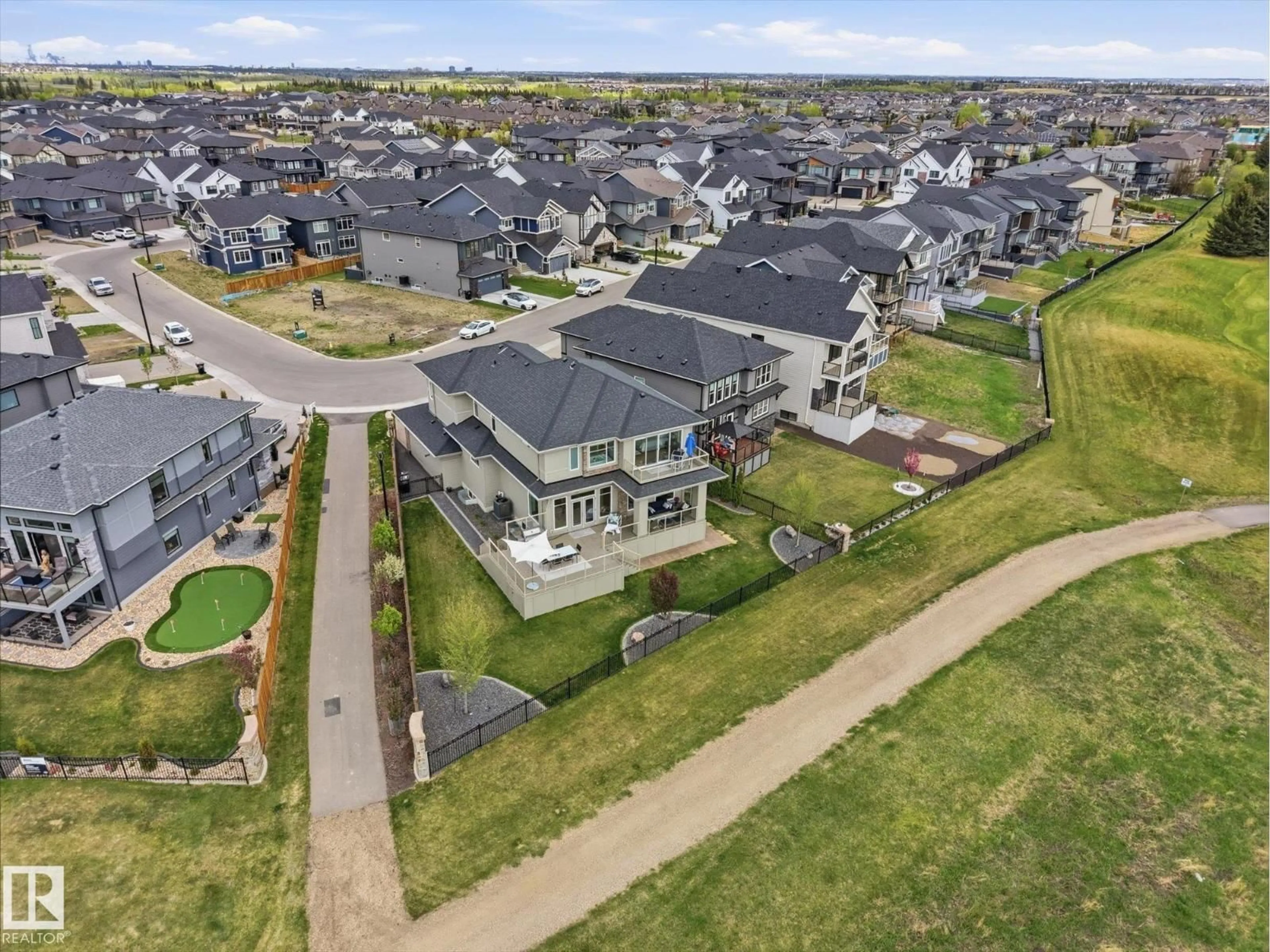 A pic from outside/outdoor area/front of a property/back of a property/a pic from drone, street for SW - 1558 HOWES PL, Edmonton Alberta T6W5C1