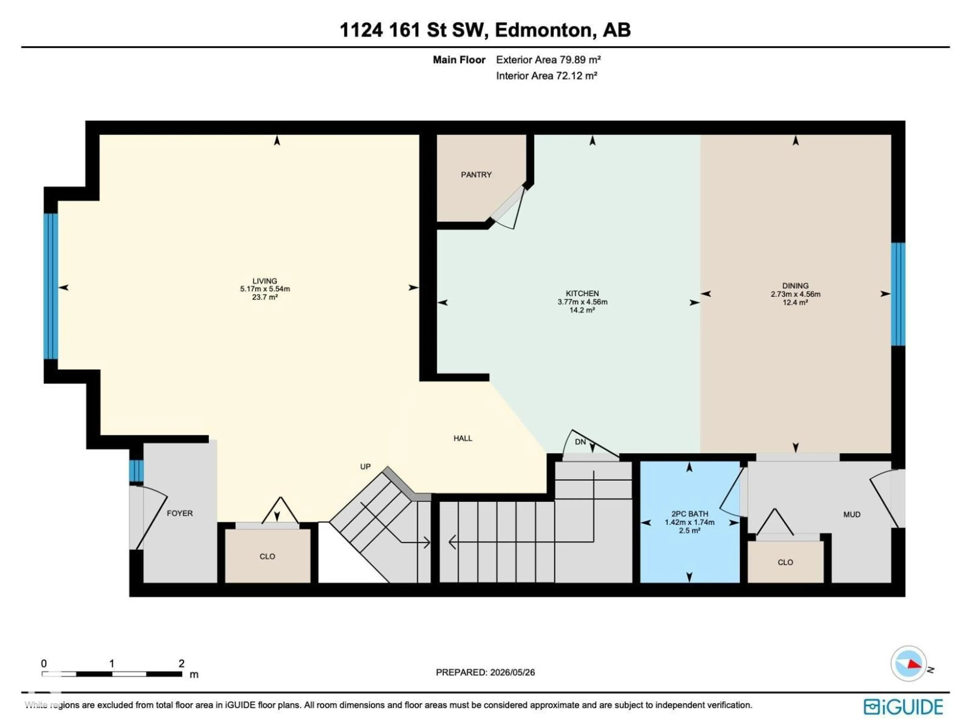 Floor plan for 1124 161 ST, Edmonton Alberta T6W1A4