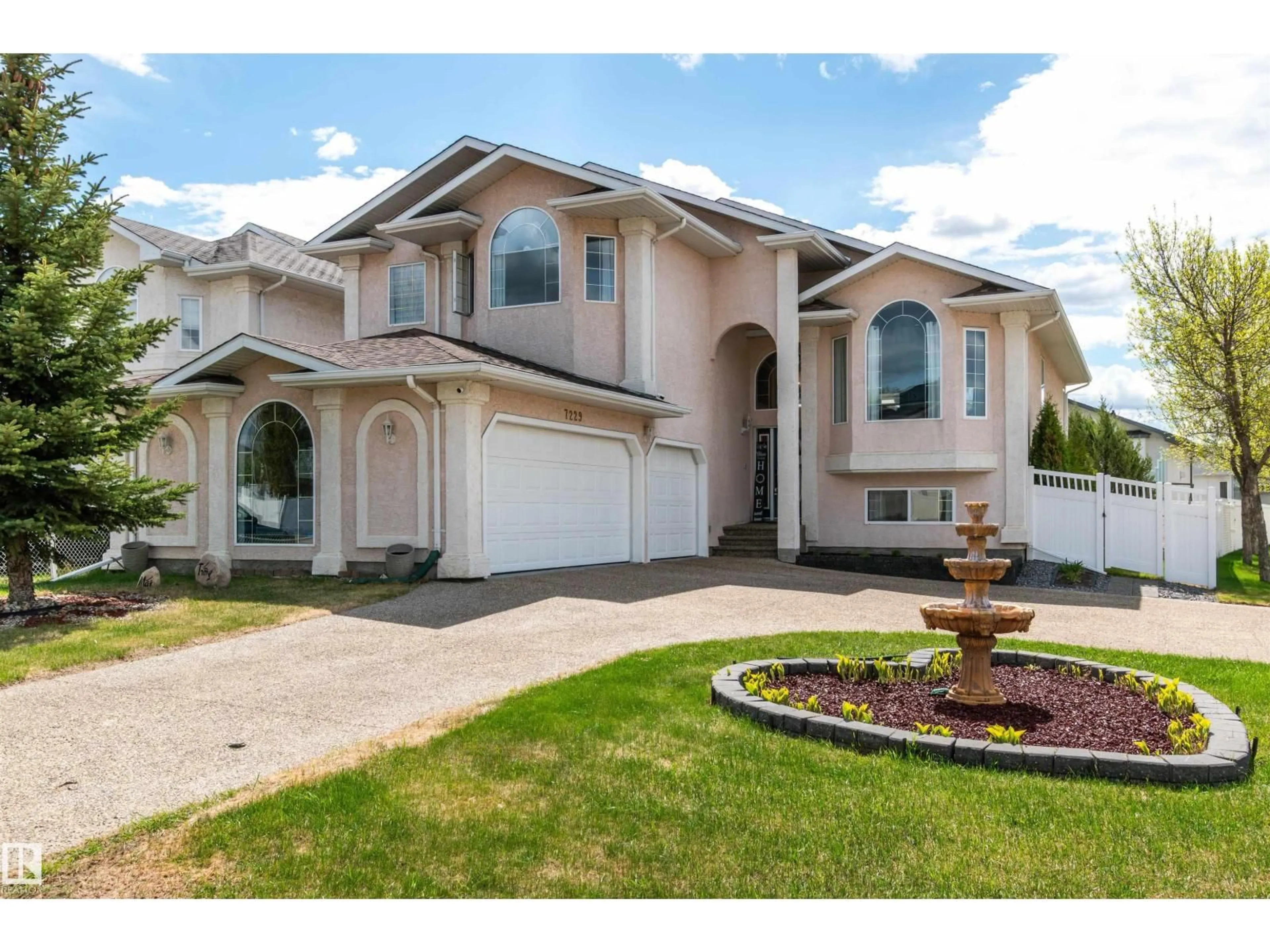Home with vinyl exterior material, street for NW - 7229 161B AV, Edmonton Alberta T5Z3T8