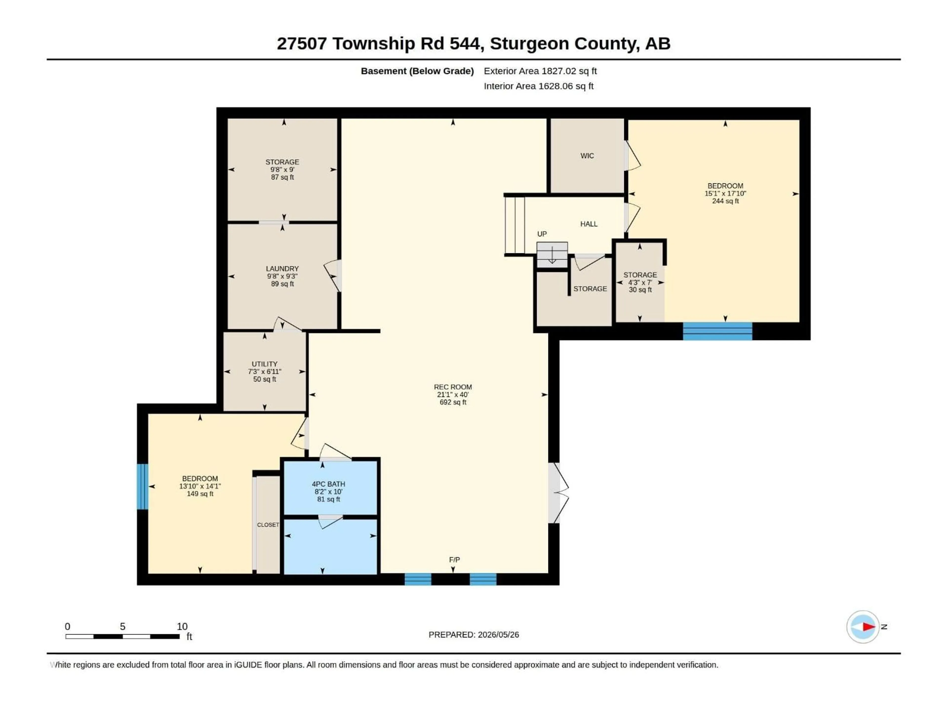 Floor plan for 23 TWP ROAD 544 ROAD, Rural Sturgeon County Alberta T8R2B5