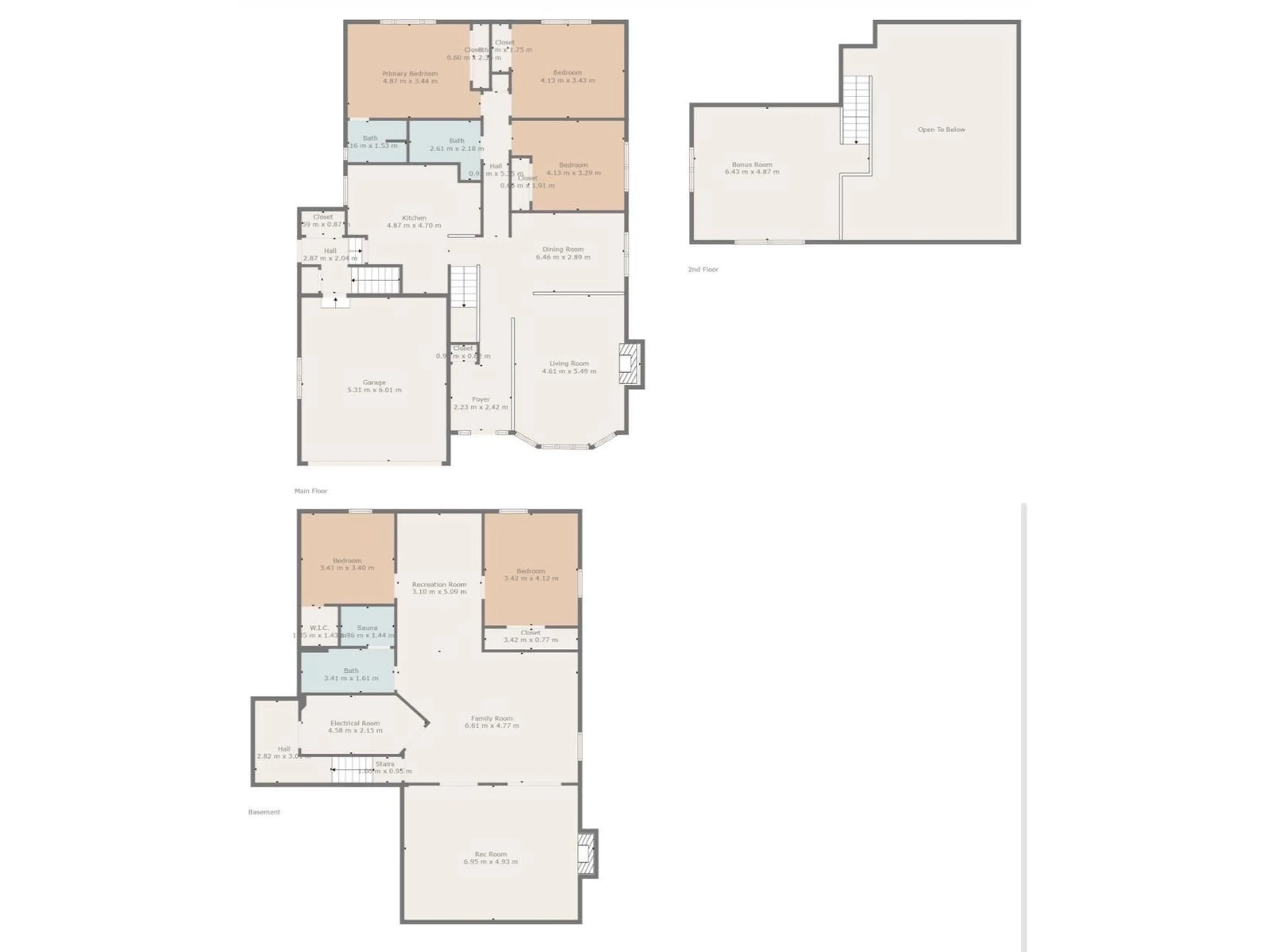 Floor plan for 11031 166 AV, Edmonton Alberta T5X1Y2