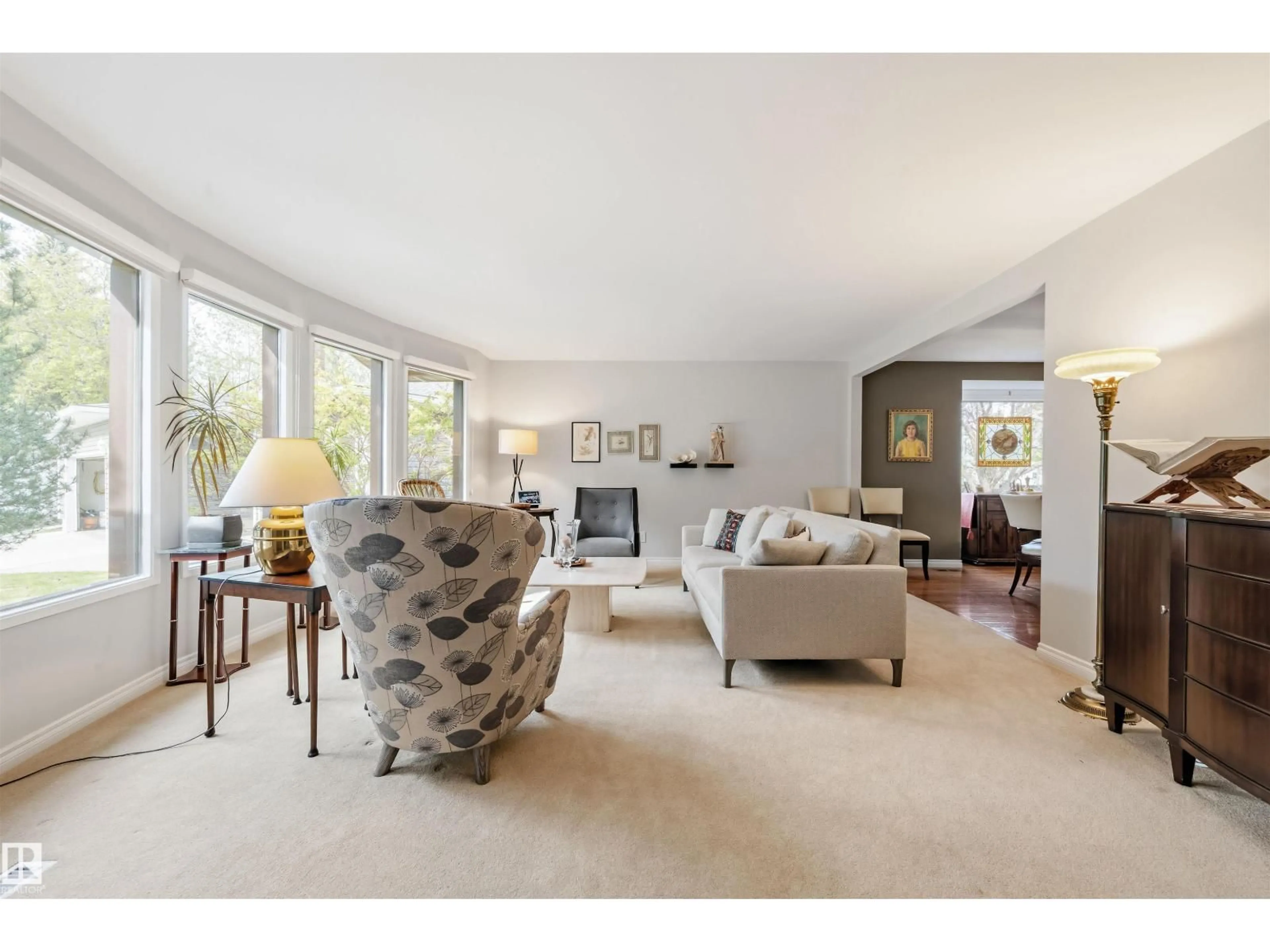 Living room with furniture, unknown for 6317 187 ST NW, Edmonton Alberta T5T2R7