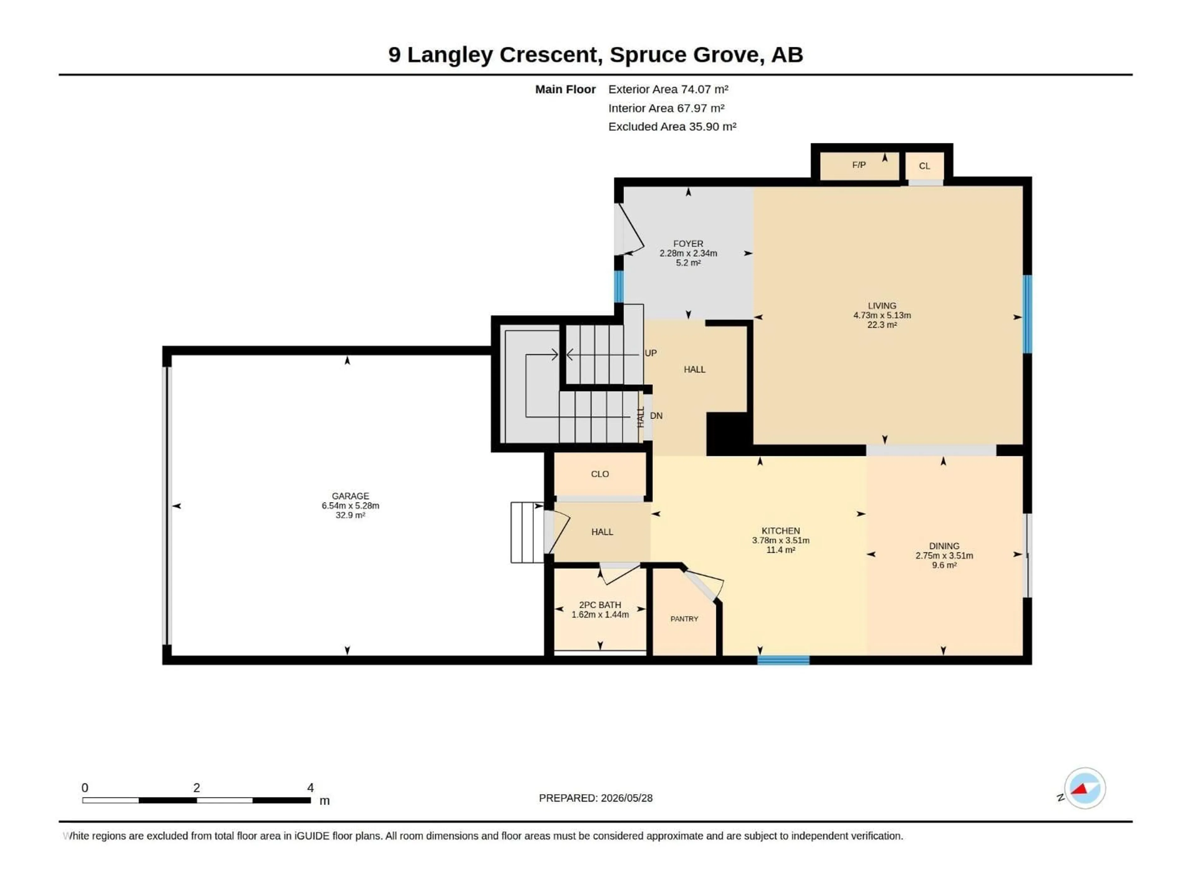 Floor plan for 9 LANGLEY CR, Spruce Grove Alberta T7X4A7