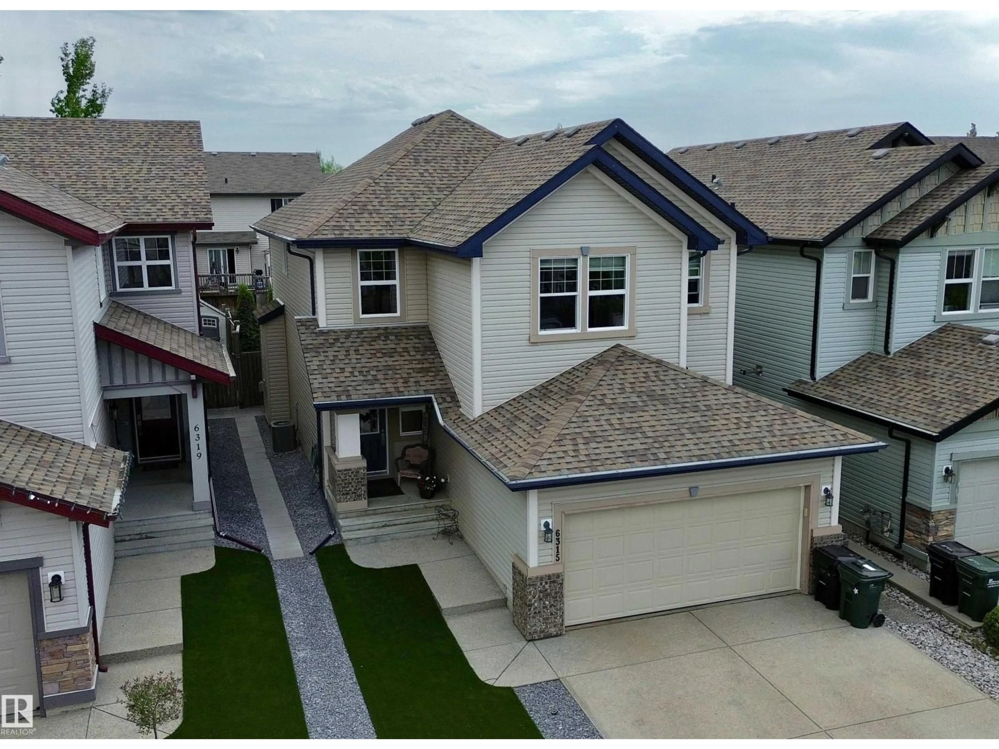 A pic from outside/outdoor area/front of a property/back of a property/a pic from drone, street for 6315 SUNBROOK WY, Sherwood Park Alberta T8H0J8