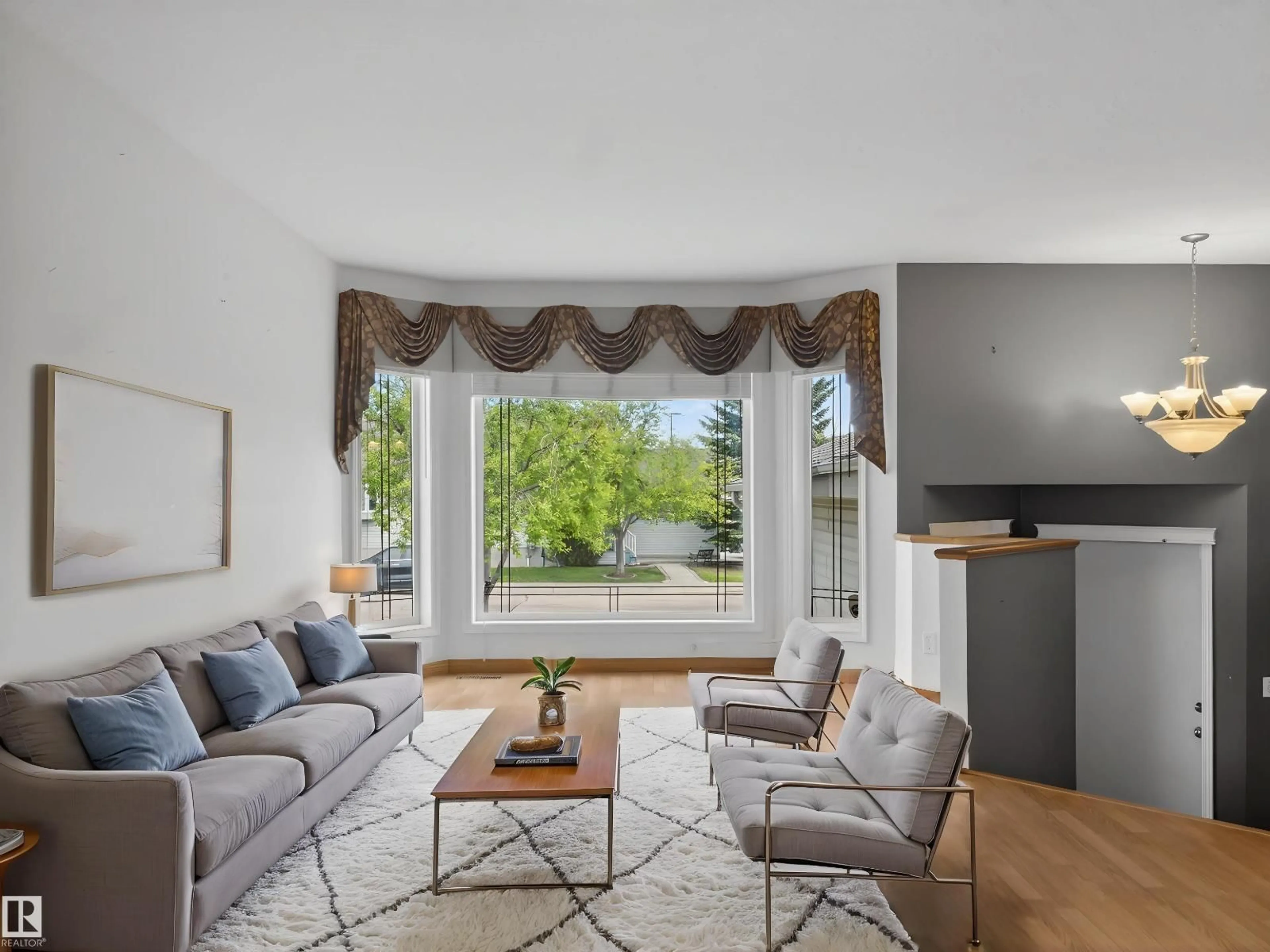 Living room with furniture, unknown for 108 RIDGEPOINT WY, Sherwood Park Alberta T8A6B3