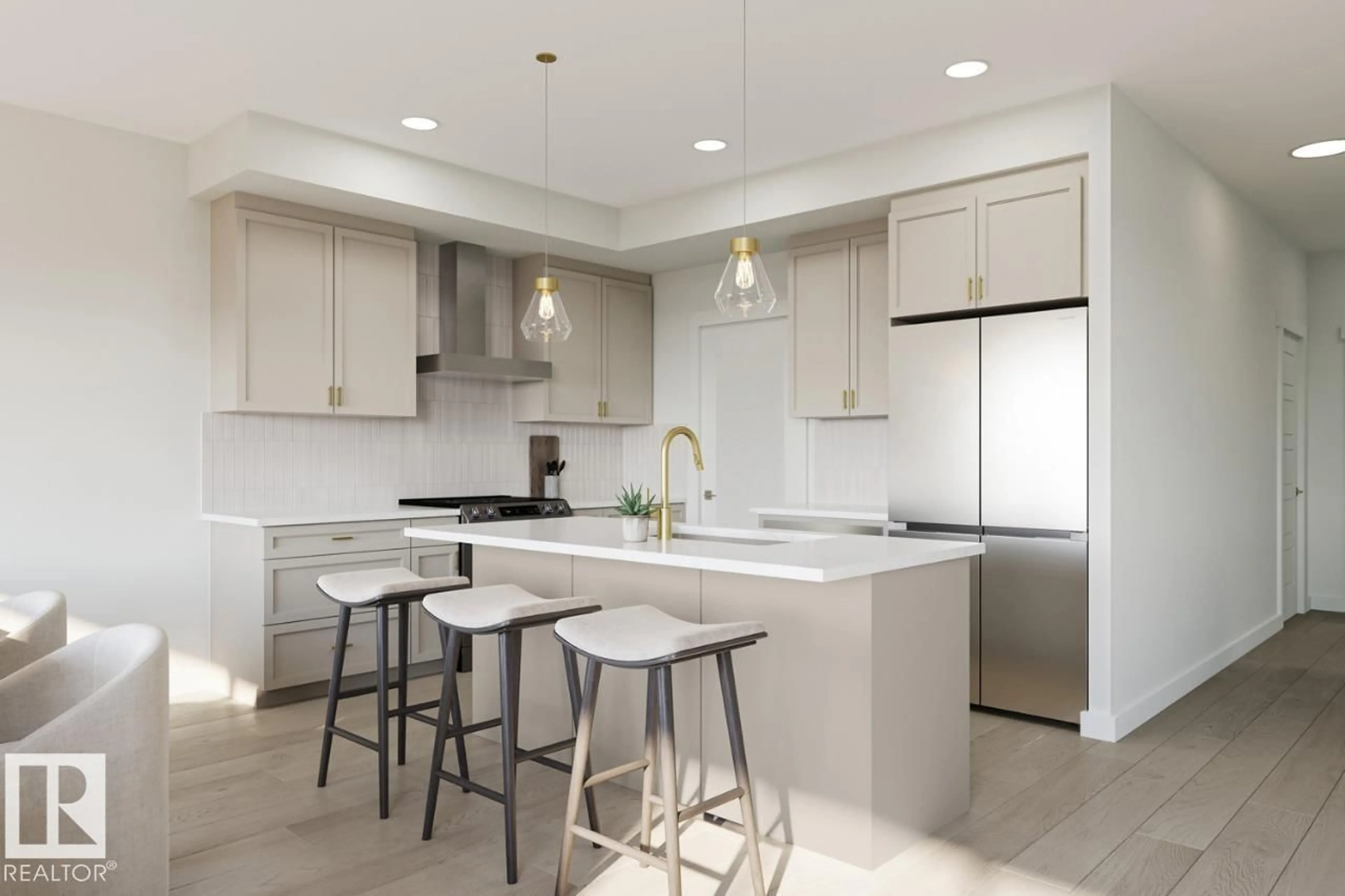 Contemporary kitchen, ceramic/tile floor for 9336 230 ST, Edmonton Alberta T5T3Y2