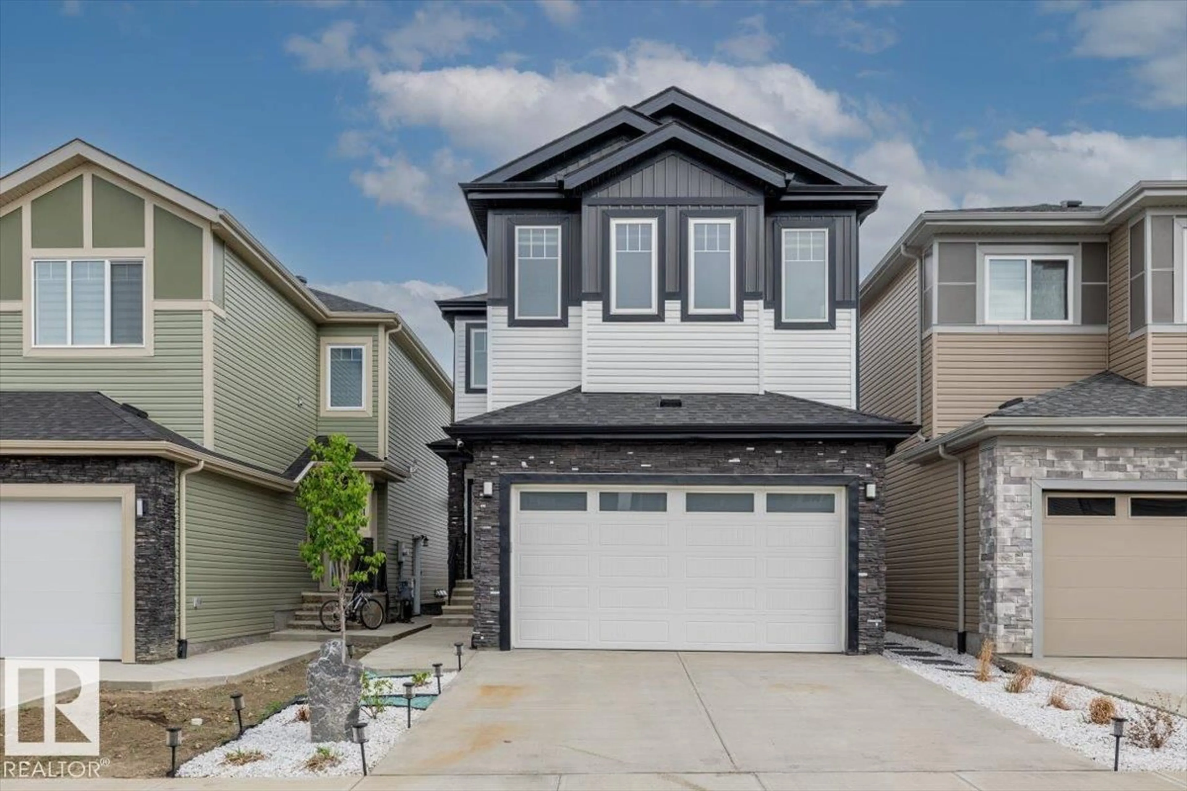 Home with vinyl exterior material, street for 3616 TRIOMPHE BV, Beaumont Alberta T4X3A7