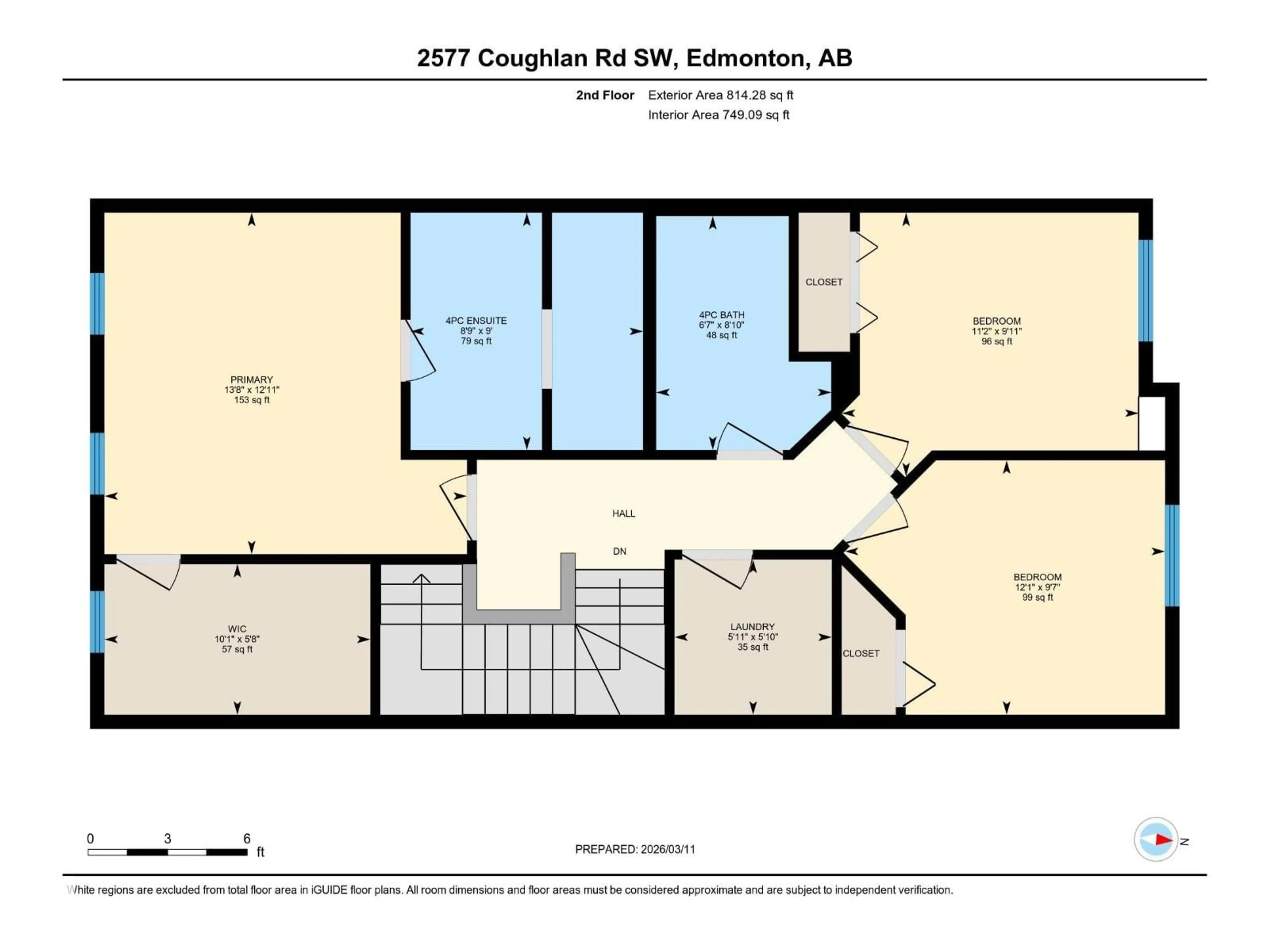 Floor plan for 2577 COUGHLAN RD, Edmonton Alberta T6W2Z6