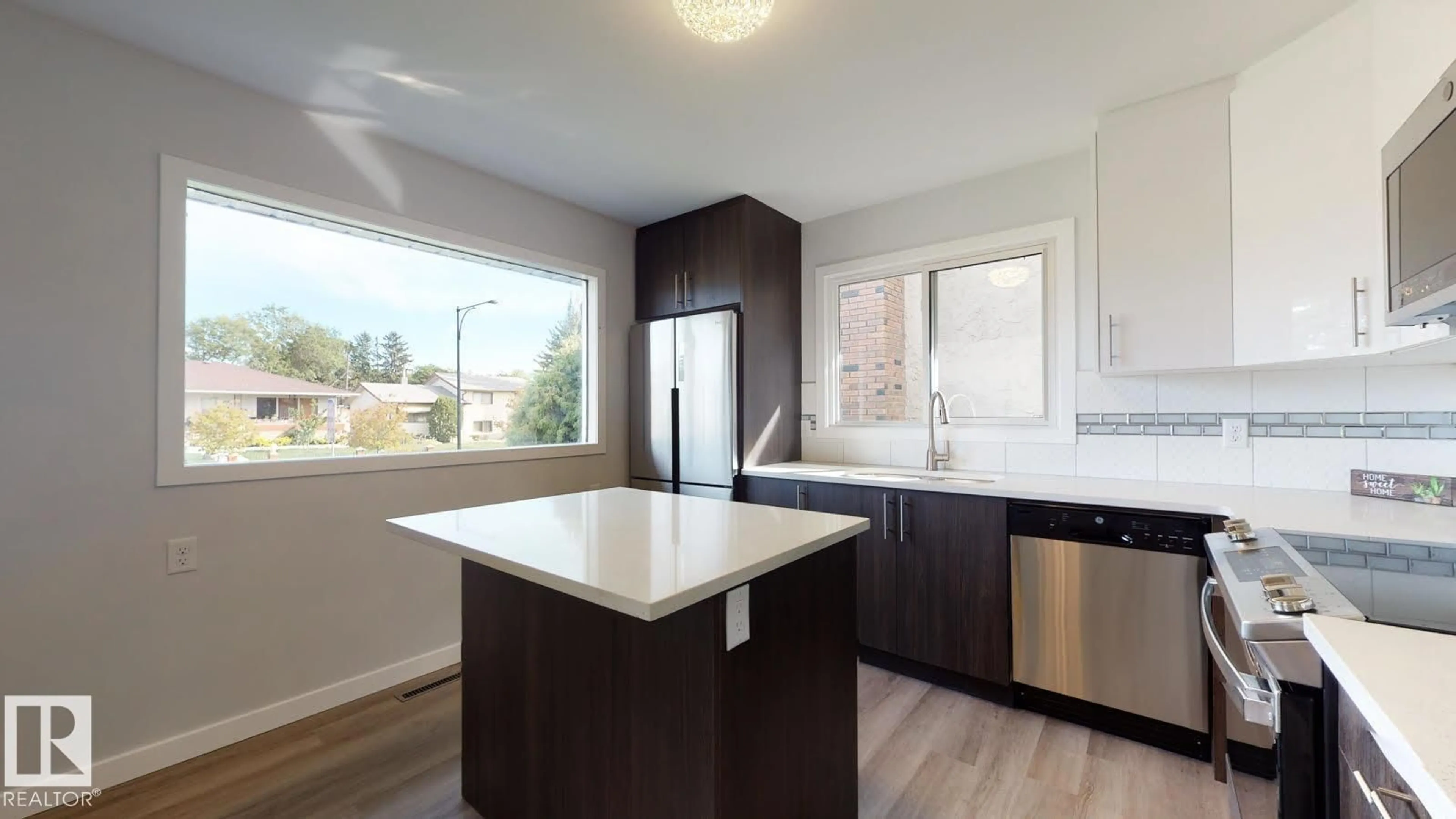 Open concept kitchen, unknown for 11744 135 ST, Edmonton Alberta T5M1L3