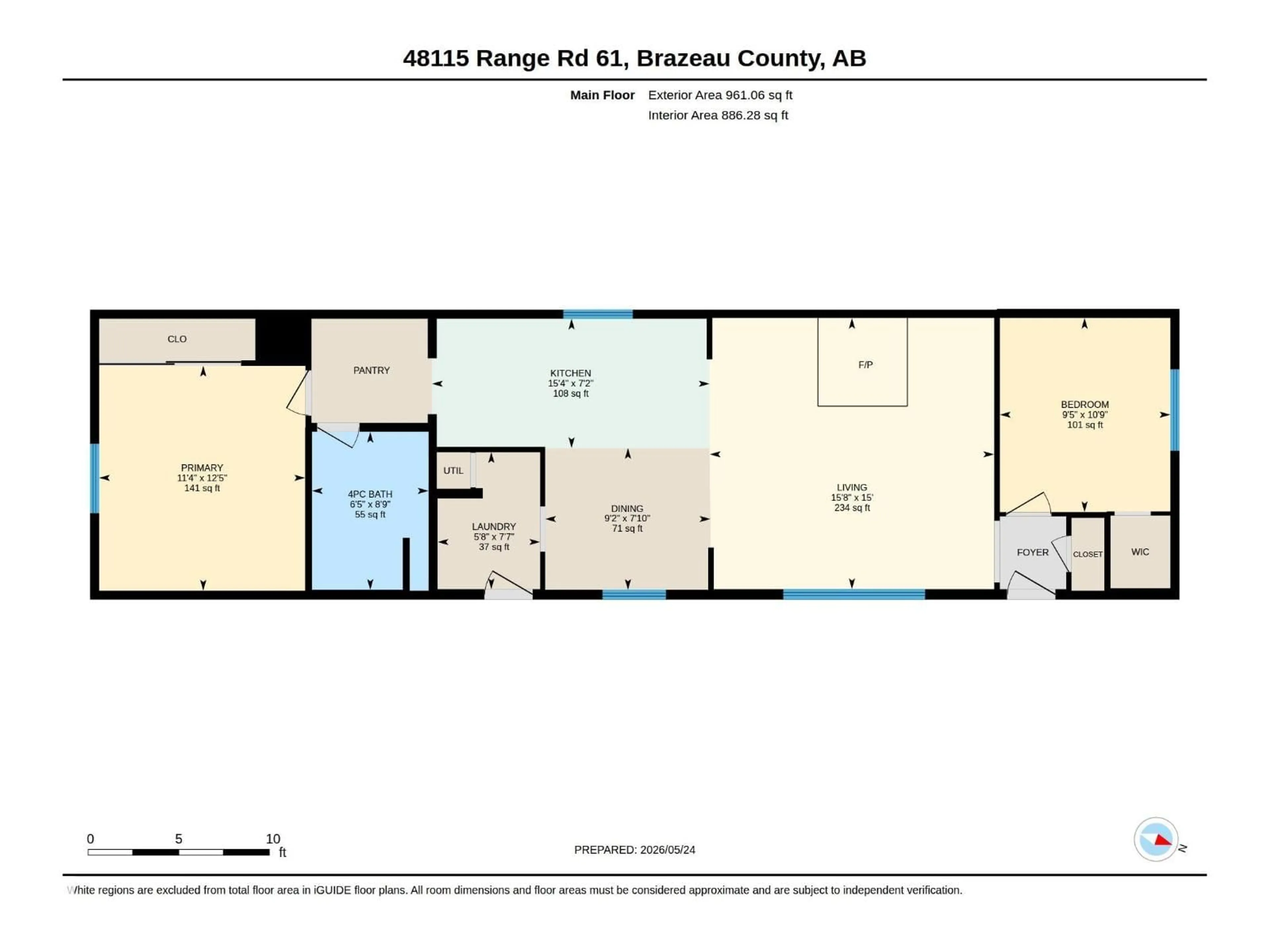 Floor plan for 48115 RGE RD 61, Rural Brazeau County Alberta T0E1Z0