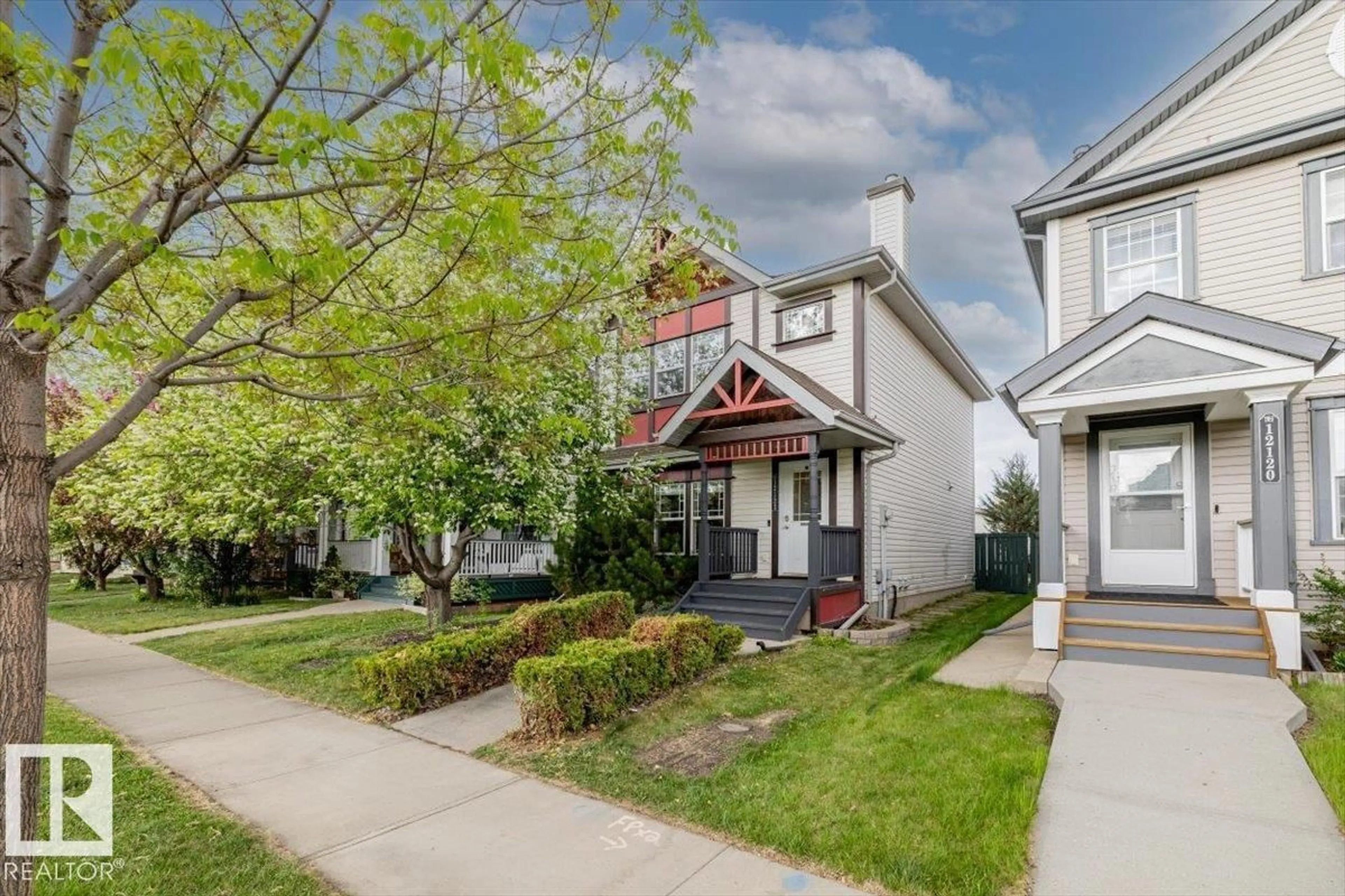 Home with vinyl exterior material, street for SW - 12122 17 AV, Edmonton Alberta T6W1M1
