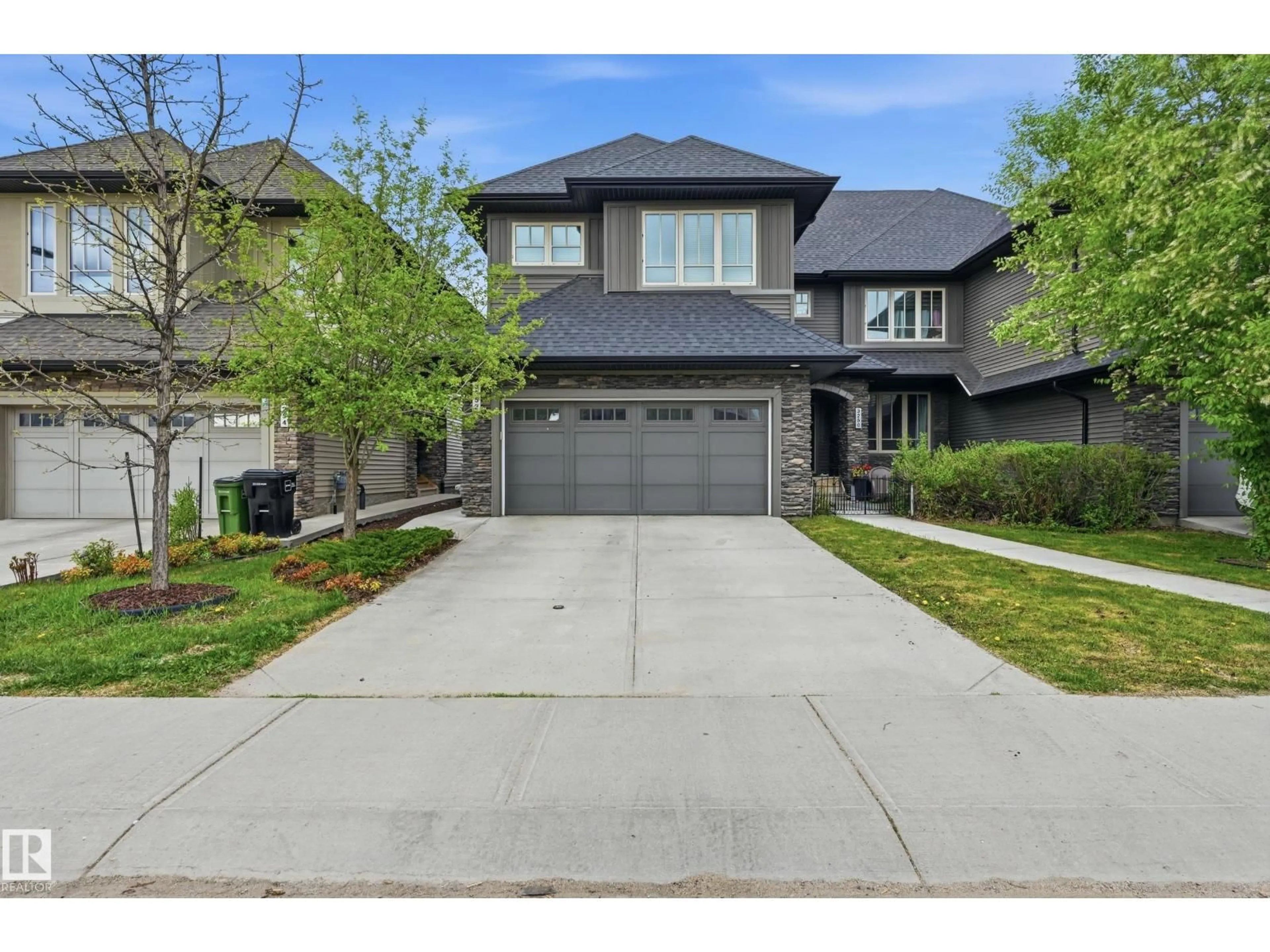 Home with brick exterior material, street for 3252 ALLAN WY, Edmonton Alberta T6W2K3