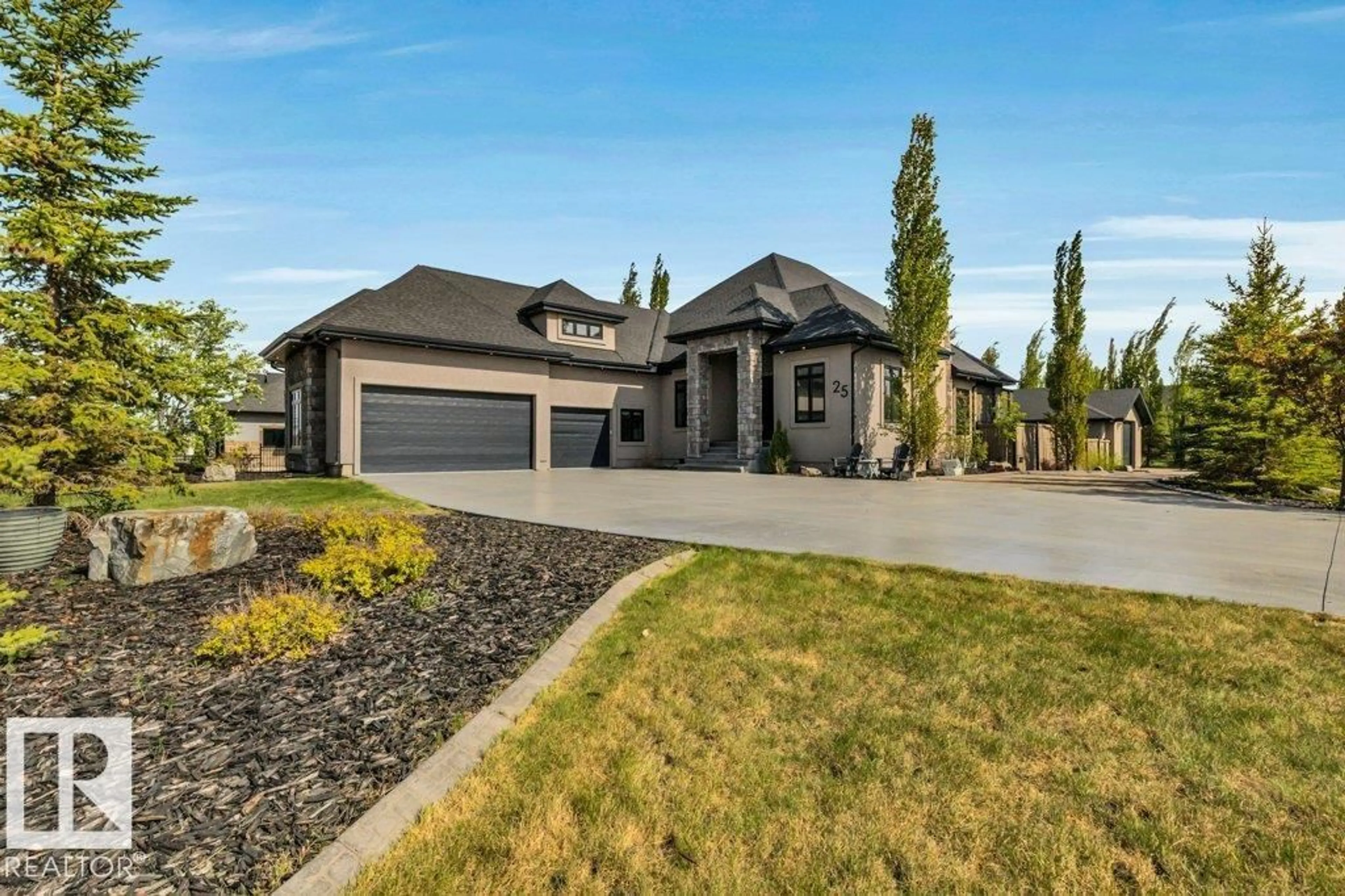 Home with brick exterior material, street for 25 - 25131 COAL MINE RD, Rural Sturgeon County Alberta T8T0C7